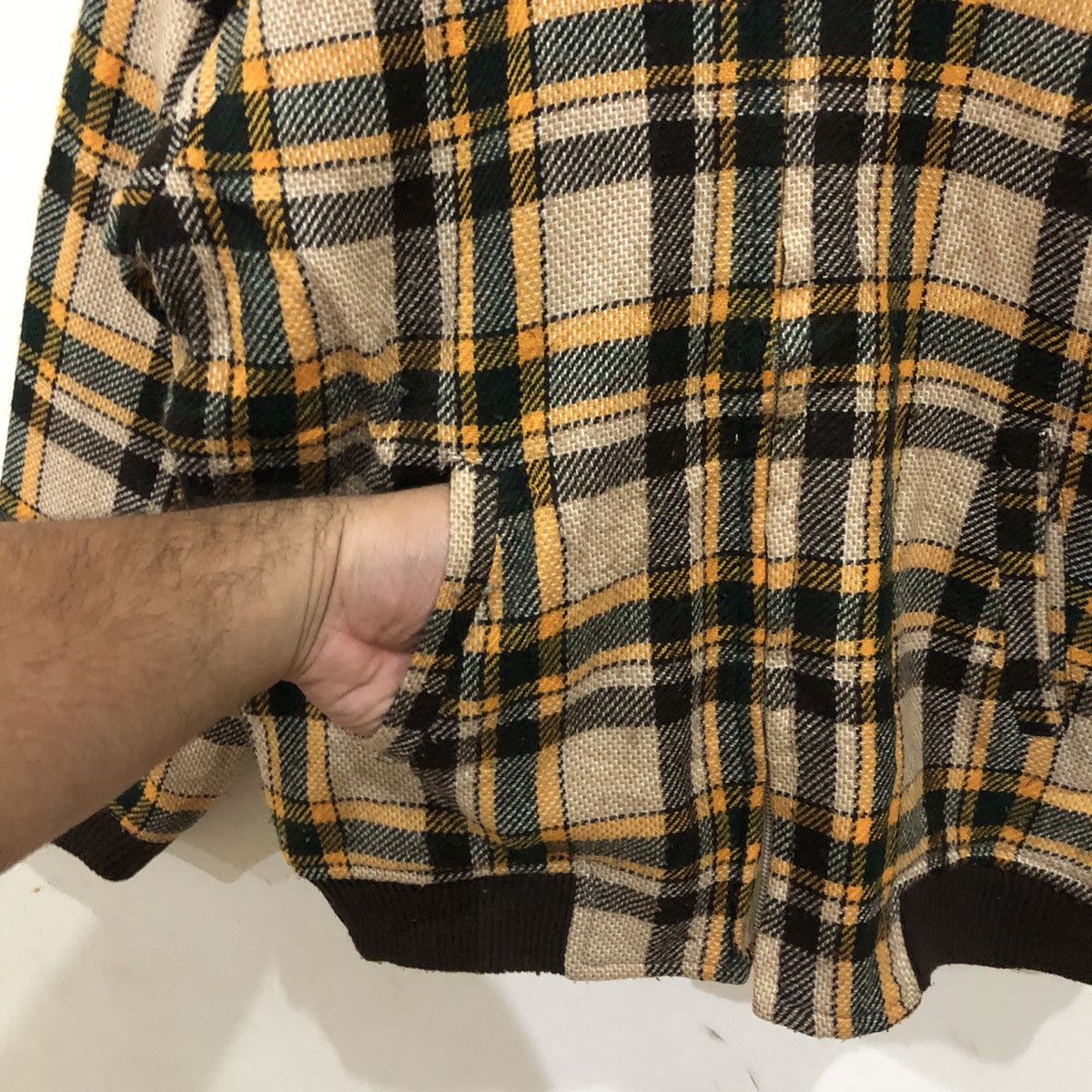 Japanese Brand Bomber Wool Jacket Tartan Design Baronvon Size US L / EU 52-54 / 3 - 6 Thumbnail