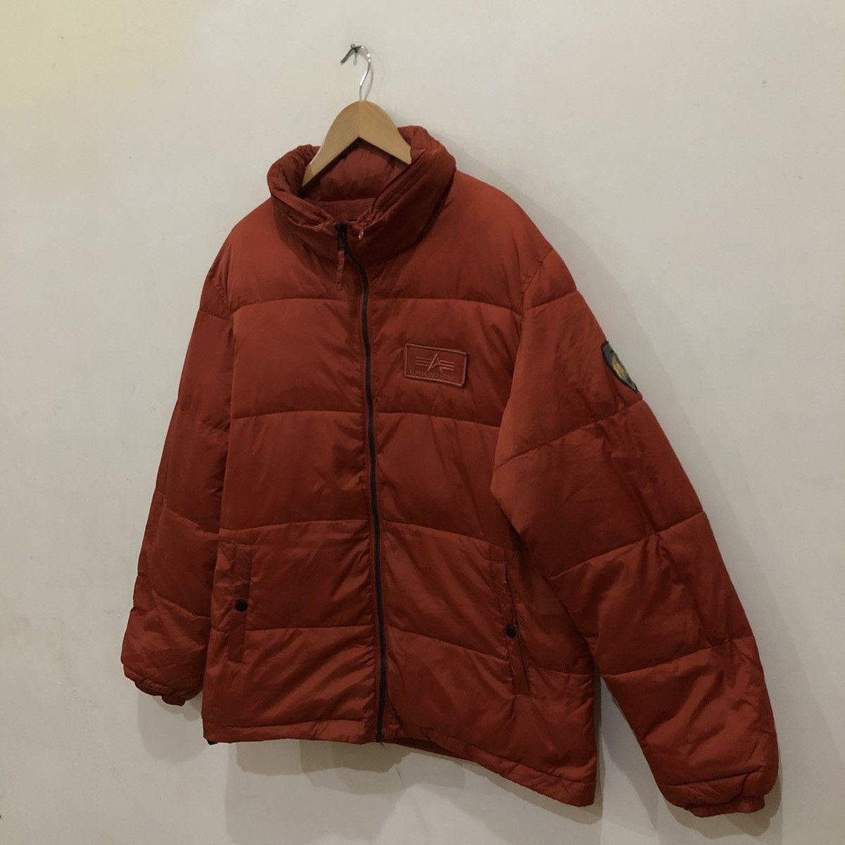 Alpha Industries Vintage Alpha Industries Light Down Puffer Jacket Hoodie Size US XL / EU 56 / 4 - 2 Thumbnail