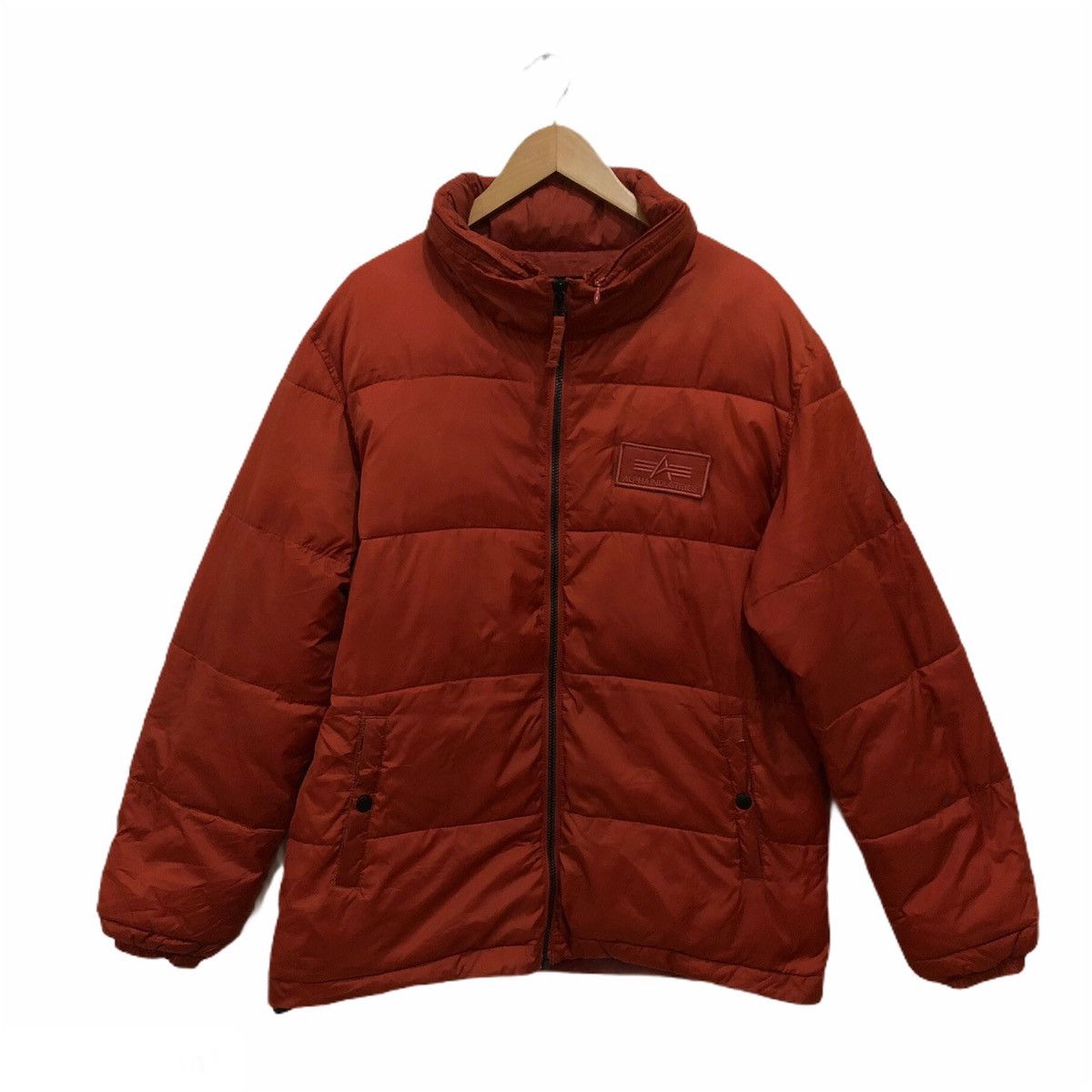Alpha Industries Vintage Alpha Industries Light Down Puffer Jacket Hoodie Size US XL / EU 56 / 4 - 1 Thumbnail
