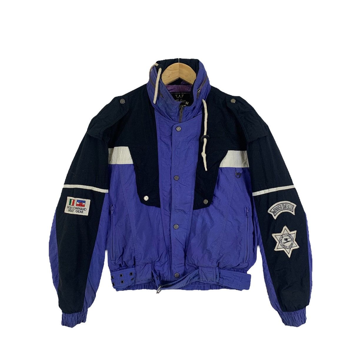 Vintage SPORTS GARALY Snow Ski Team Outdoor Sportswear Bomber Jacket Size M / US 6-8 / IT 42-44 - 1 Thumbnail