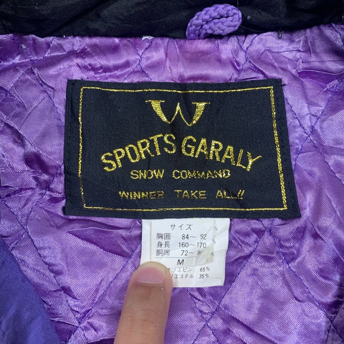 Vintage SPORTS GARALY Snow Ski Team Outdoor Sportswear Bomber Jacket Size M / US 6-8 / IT 42-44 - 6 Thumbnail