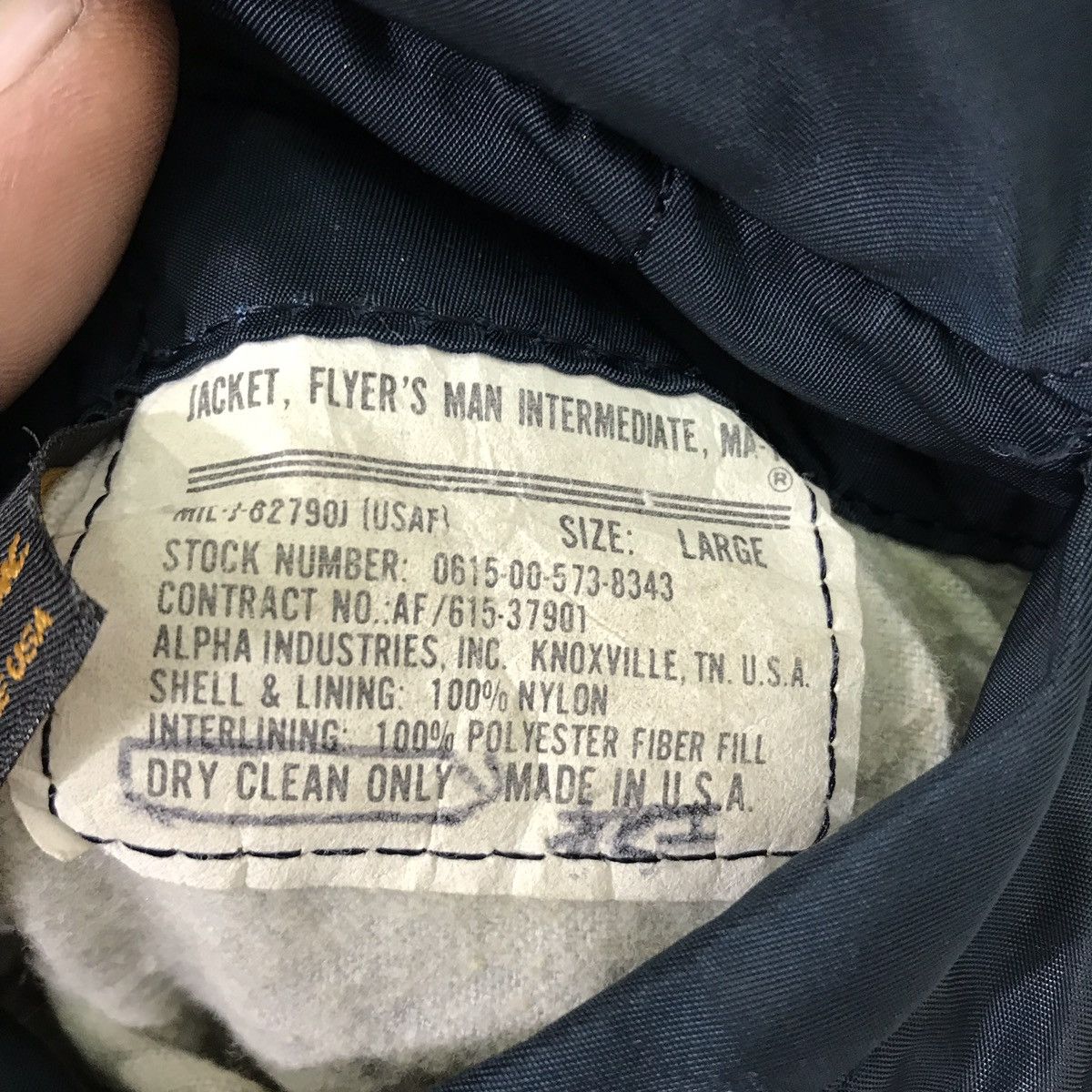 Alpha Industries Vintage Alpha Industries Airforce Military Bombers Jacket Size US L / EU 52-54 / 3 - 5 Thumbnail