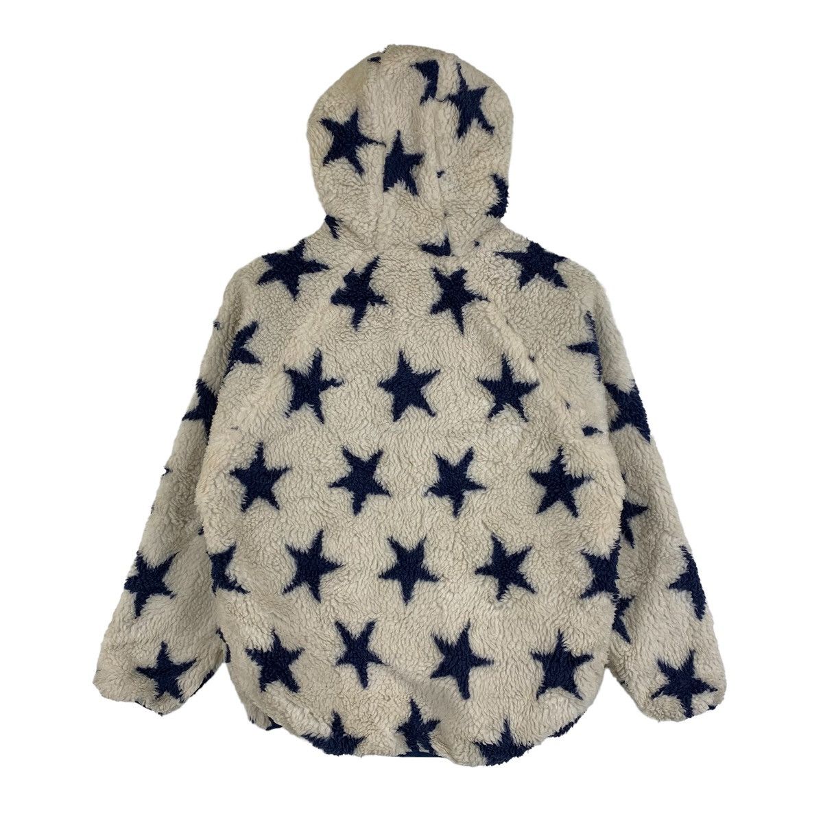 Japanese Brand × Vintage ROUGH Union Made Star Fleece Sherpa Zipper Hoodie Sweaters Size US M / EU 48-50 / 2 - 2 Thumbnail