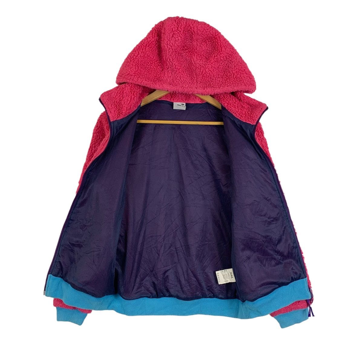 Japanese Brand × Vintage Vintage X-GIRL Retro Classic-X Fleece Hoodie Sweater Jacket Size M / US 6-8 / IT 42-44 - 3 Thumbnail
