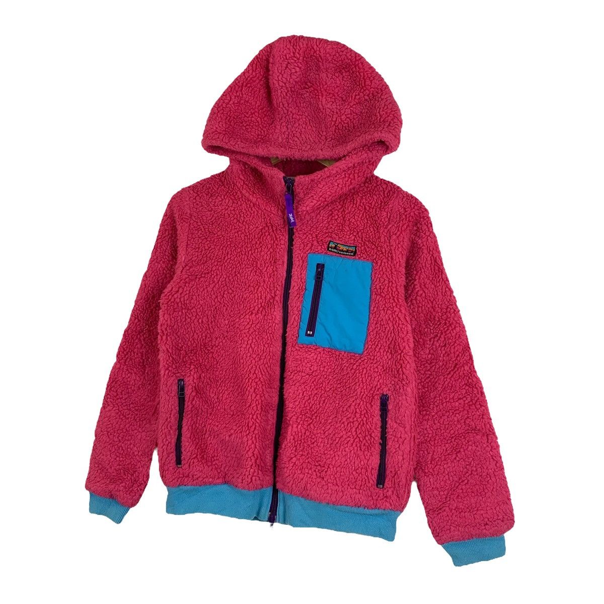 Japanese Brand × Vintage Vintage X-GIRL Retro Classic-X Fleece Hoodie Sweater Jacket Size M / US 6-8 / IT 42-44 - 4 Thumbnail
