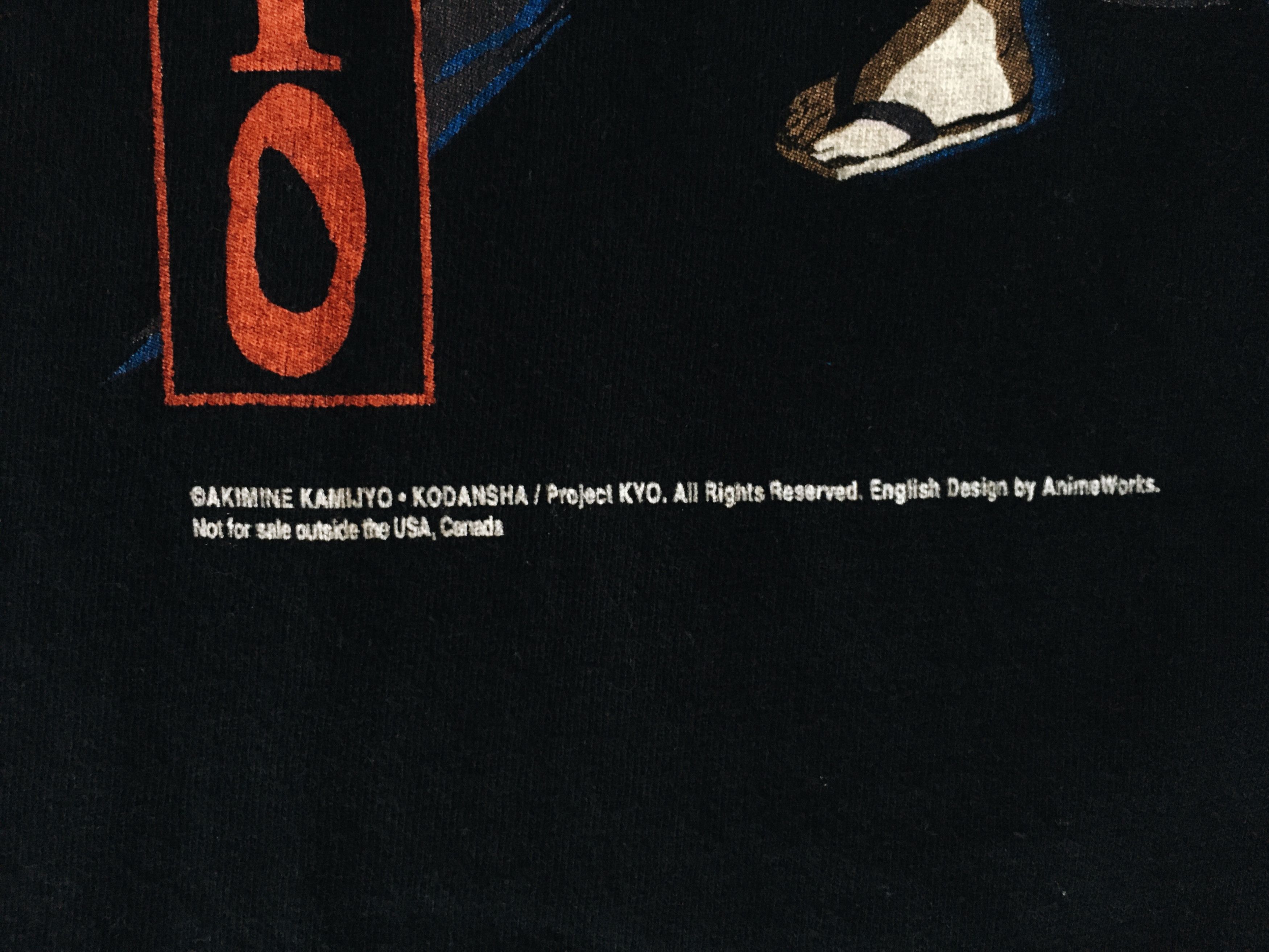 Cartoon Network × Japanese Brand × Vintage Vintage Samurai Deeper Kyo Officialy Licensed T-shirt Black Size US XL / EU 56 / 4 - 5 Thumbnail