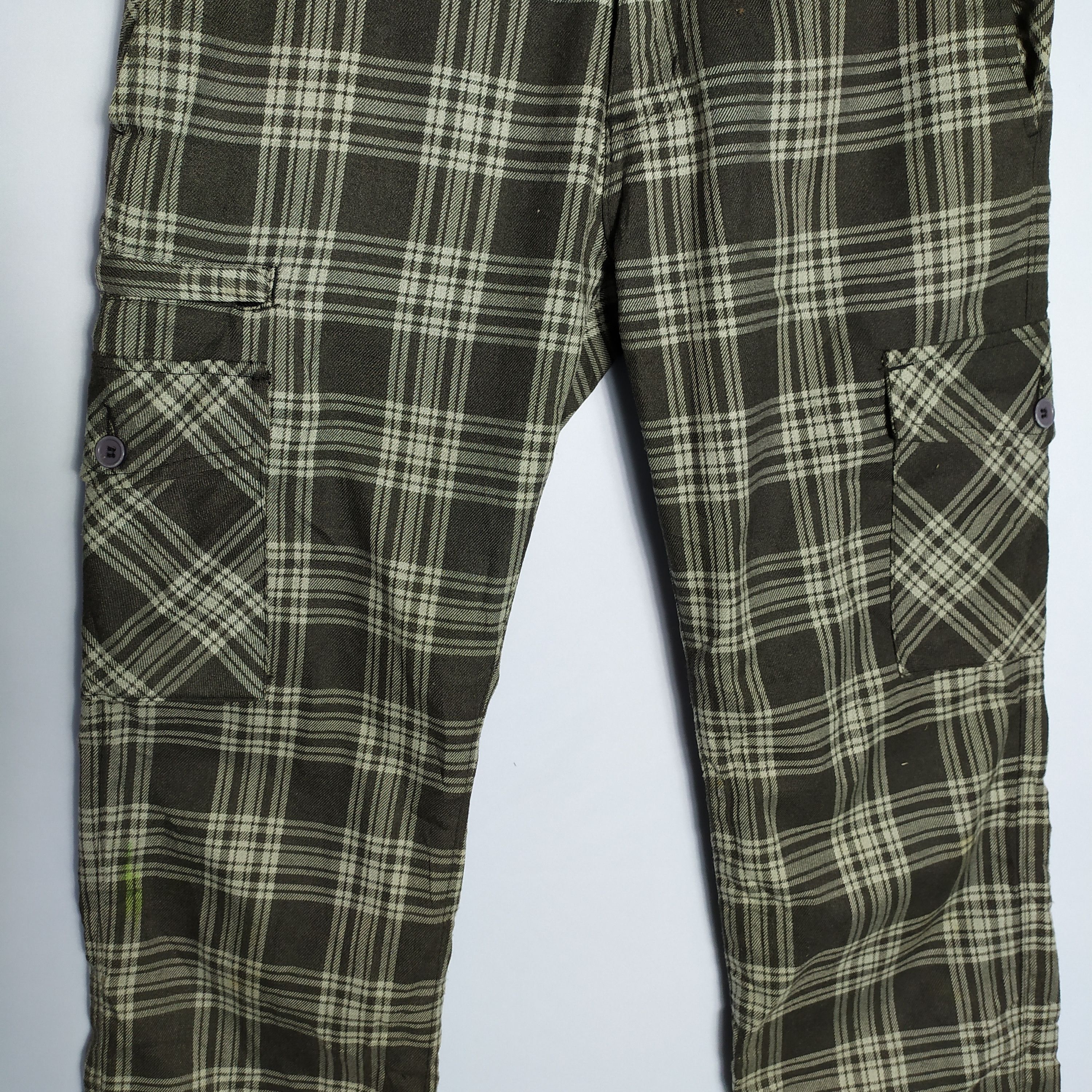Flannel SUGGESTION CHECKERED PLAID CARGO PANTS/TACTICAL PANTS Size US 30 / EU 46 - 12 Thumbnail
