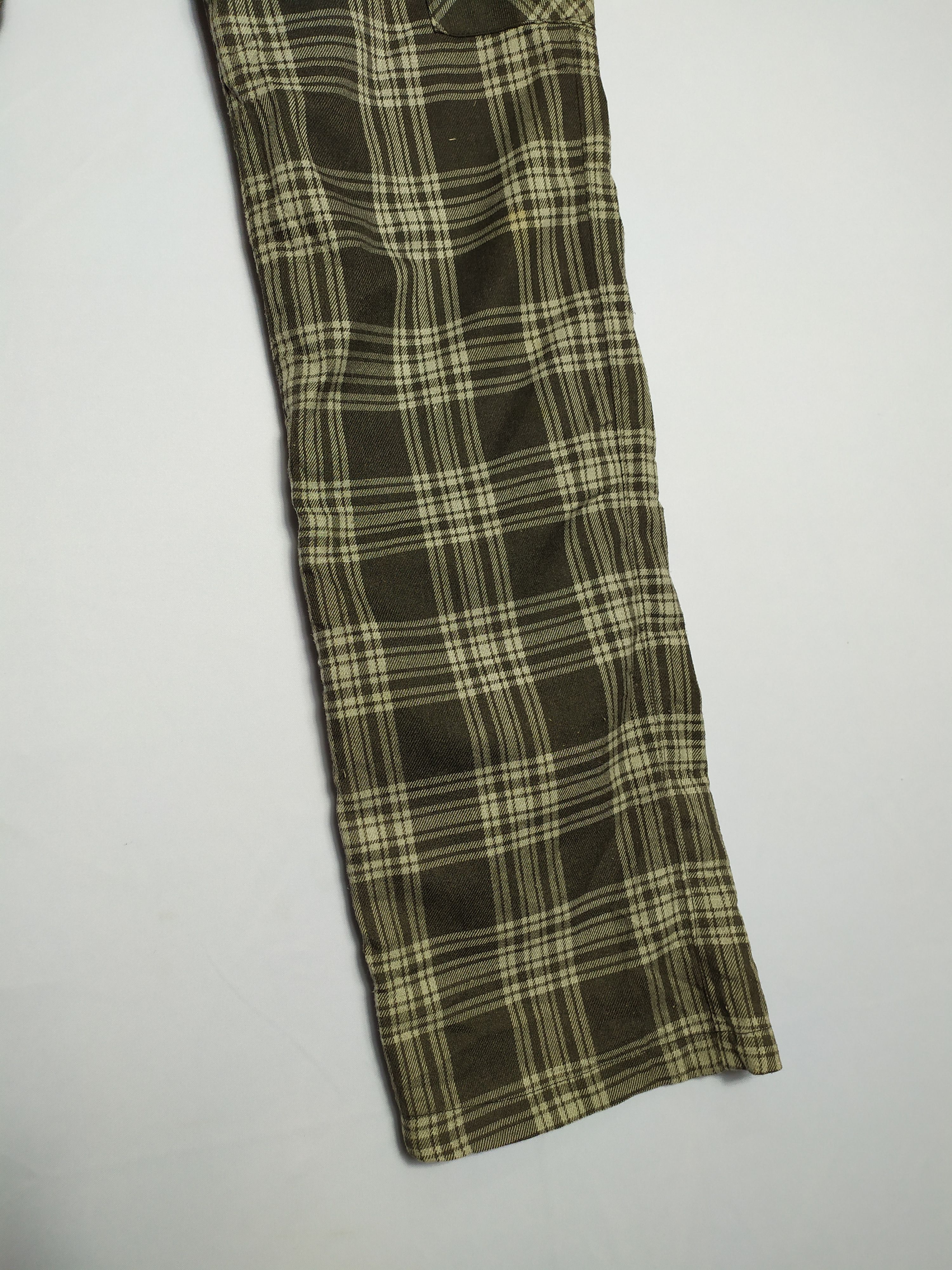 Flannel SUGGESTION CHECKERED PLAID CARGO PANTS/TACTICAL PANTS Size US 30 / EU 46 - 4 Thumbnail
