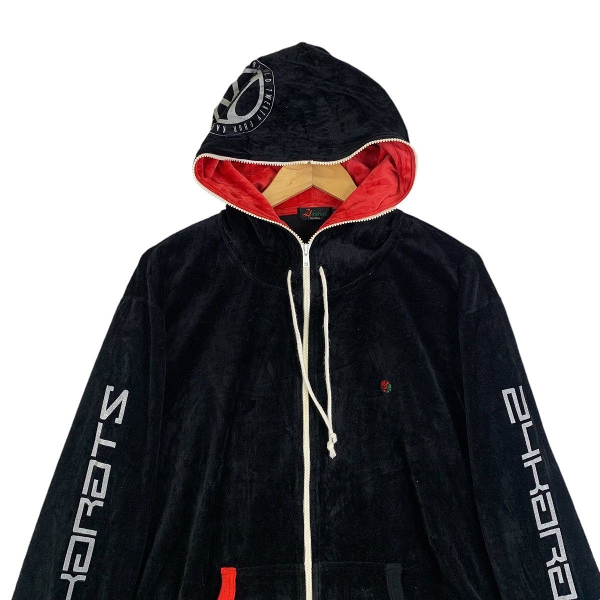 Japanese Brand × Vintage 24 KARATS Japanese Brand Coduroy Hoodie Sweater Jacket Size US XL / EU 56 / 4 - 5 Thumbnail