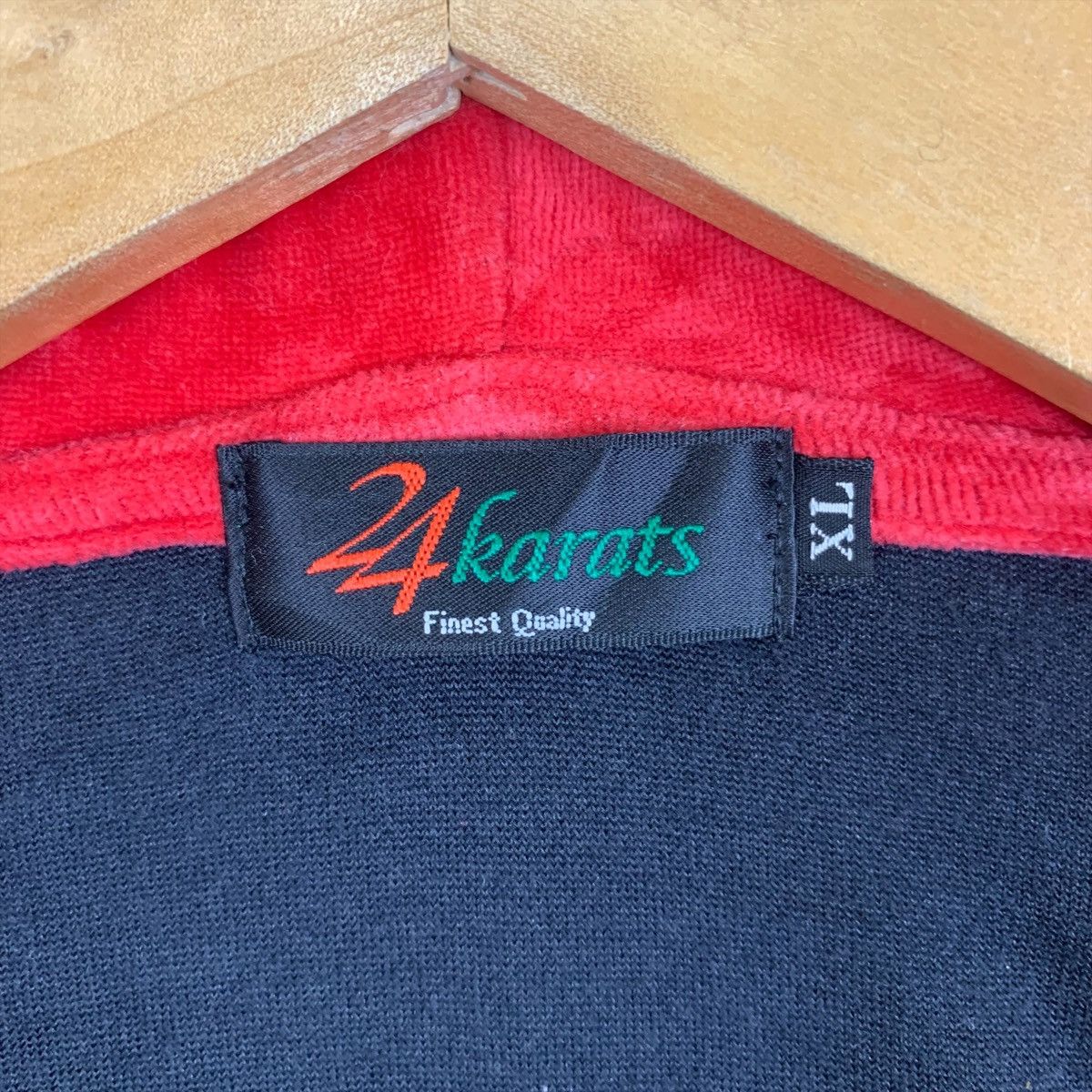 Japanese Brand × Vintage 24 KARATS Japanese Brand Coduroy Hoodie Sweater Jacket Size US XL / EU 56 / 4 - 6 Thumbnail