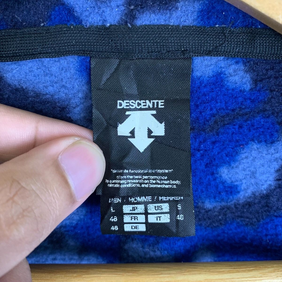 Descente × Vintage Vintage DESCENTE Outdoor Sport Fleece Hoodie Sweaters Jacket Size US M / EU 48-50 / 2 - 6 Thumbnail