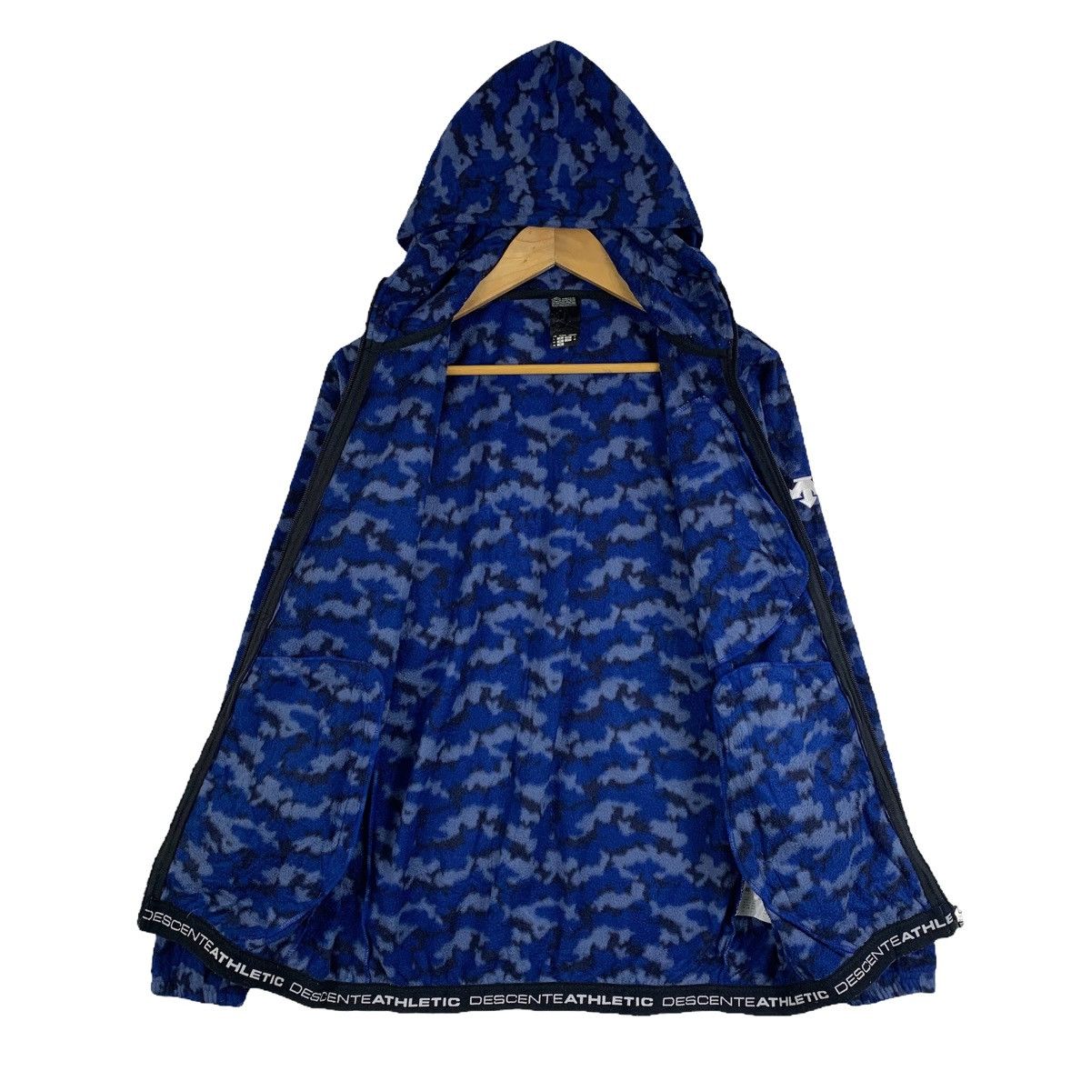 Descente × Vintage Vintage DESCENTE Outdoor Sport Fleece Hoodie Sweaters Jacket Size US M / EU 48-50 / 2 - 3 Thumbnail