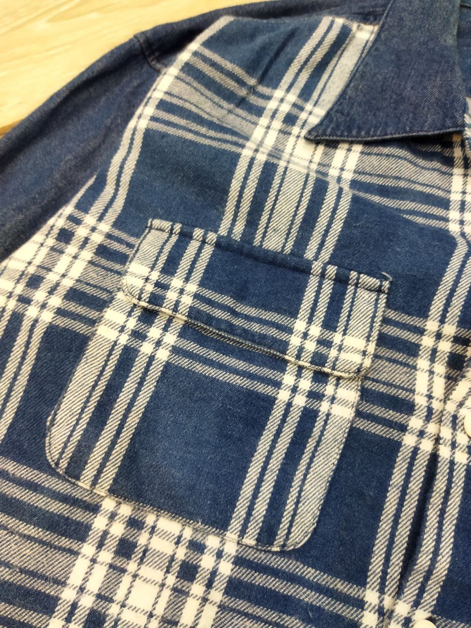 Wrangler Vintage Wrangler Checkered Oversized Denim Shirt Size US M / EU 48-50 / 2 - 5 Thumbnail