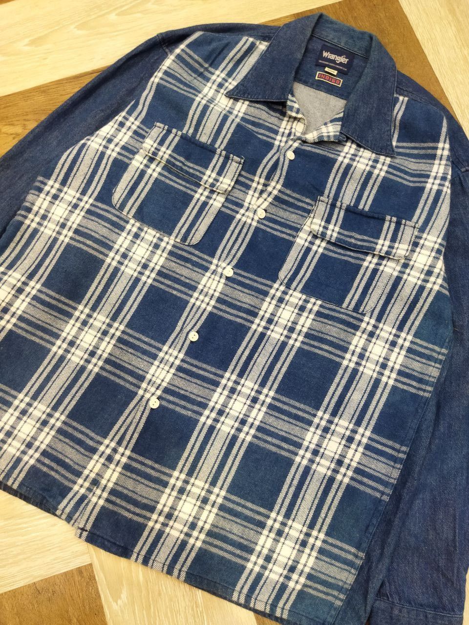 Wrangler Vintage Wrangler Checkered Oversized Denim Shirt Size US M / EU 48-50 / 2 - 4 Thumbnail