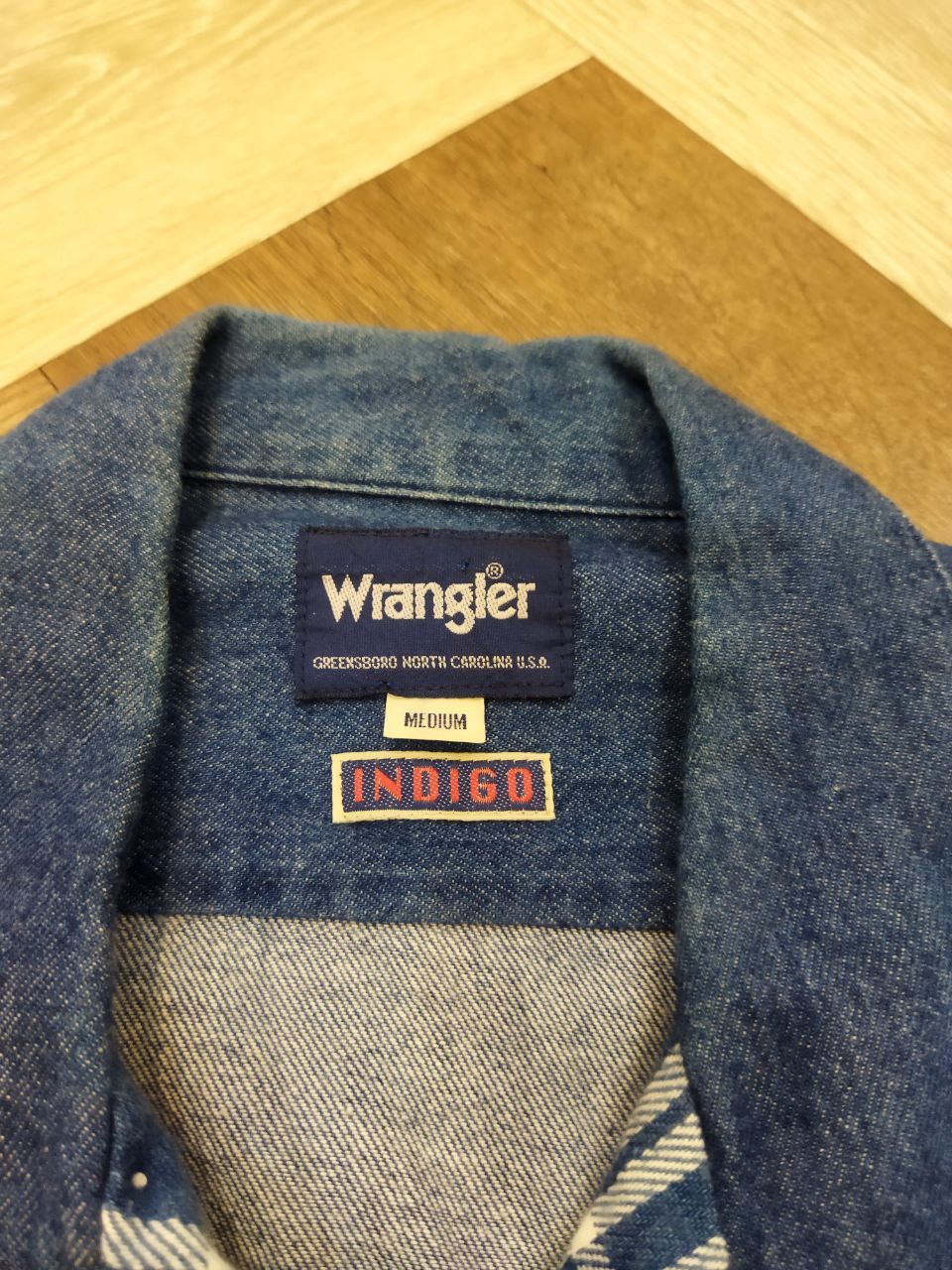 Wrangler Vintage Wrangler Checkered Oversized Denim Shirt Size US M / EU 48-50 / 2 - 8 Thumbnail