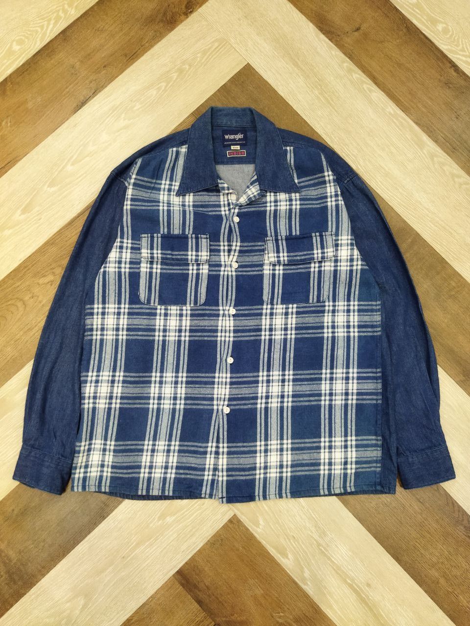 Wrangler Vintage Wrangler Checkered Oversized Denim Shirt Size US M / EU 48-50 / 2 - 3 Thumbnail