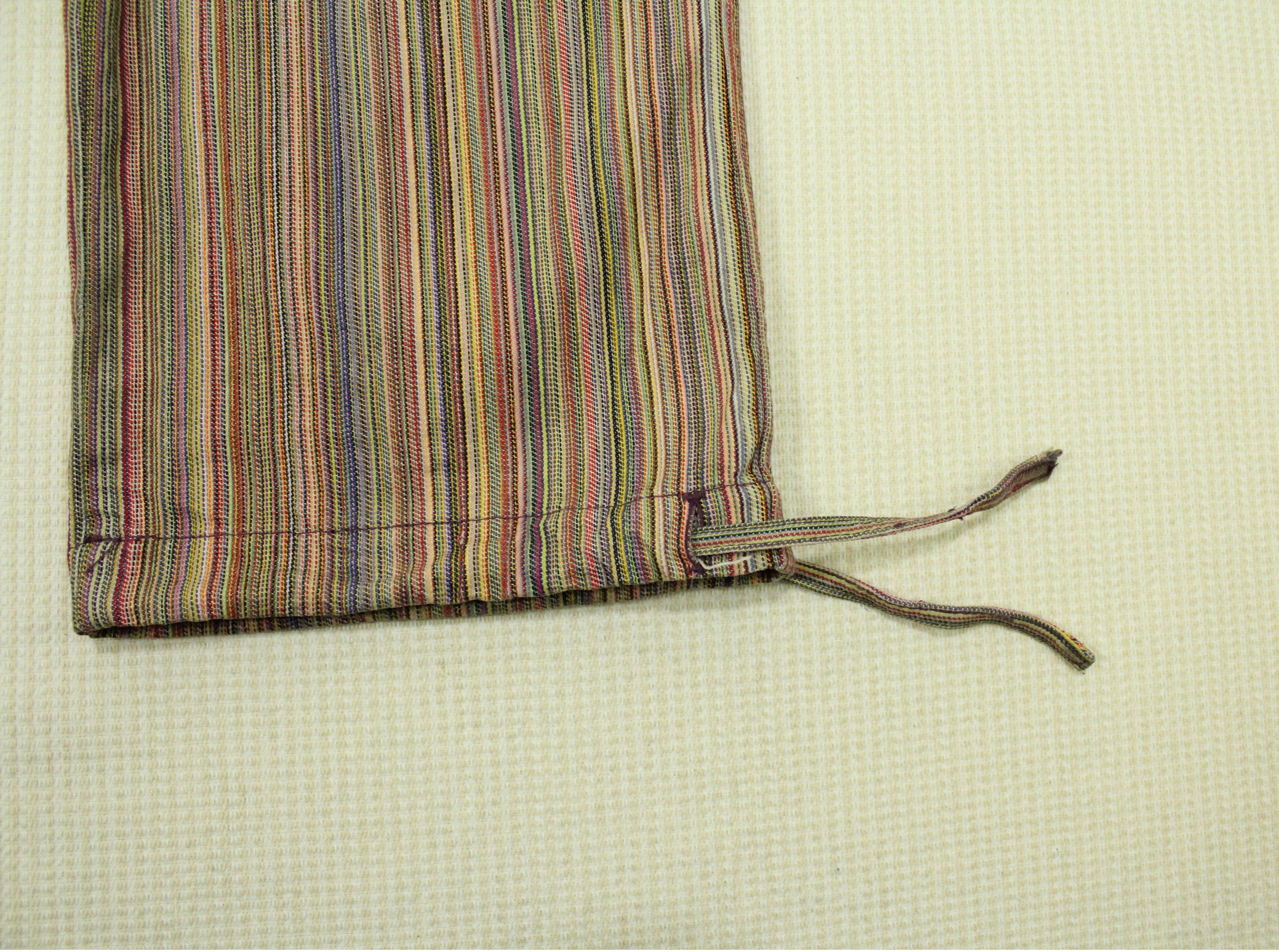 Vintage BEAMS Pants Drawstring Striped Woven Retro Style Size US 31 - 5 Thumbnail