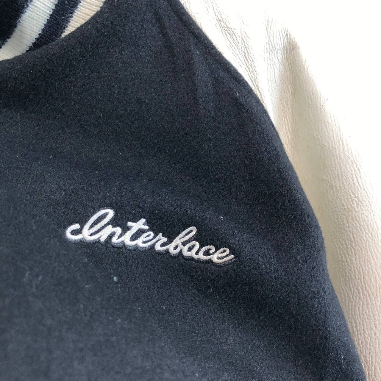Vintage Interface Clan Black Big Logo Varsity Jacket Size US XL / EU 56 / 4 - 5 Thumbnail