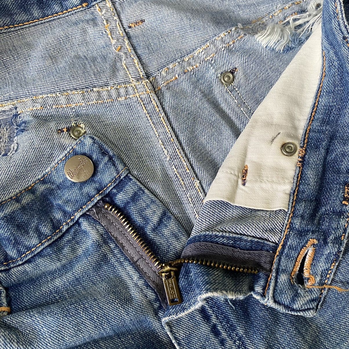 Wrangler Vintage 60s Wrangler Blue Bell Damage Jeans 32x29 Size US 32 / EU 48 - 3 Thumbnail