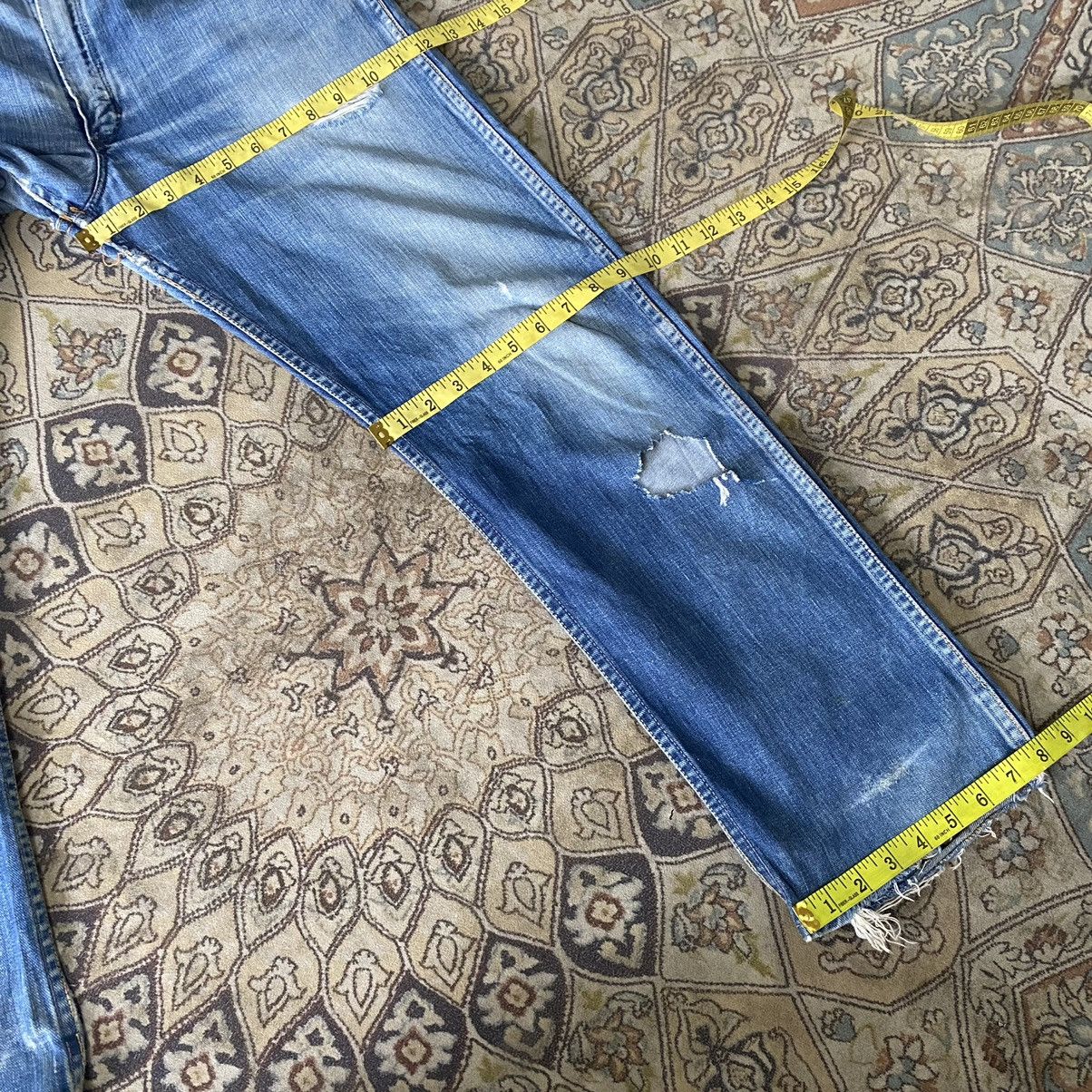 Wrangler Vintage 60s Wrangler Blue Bell Damage Jeans 32x29 Size US 32 / EU 48 - 25 Thumbnail