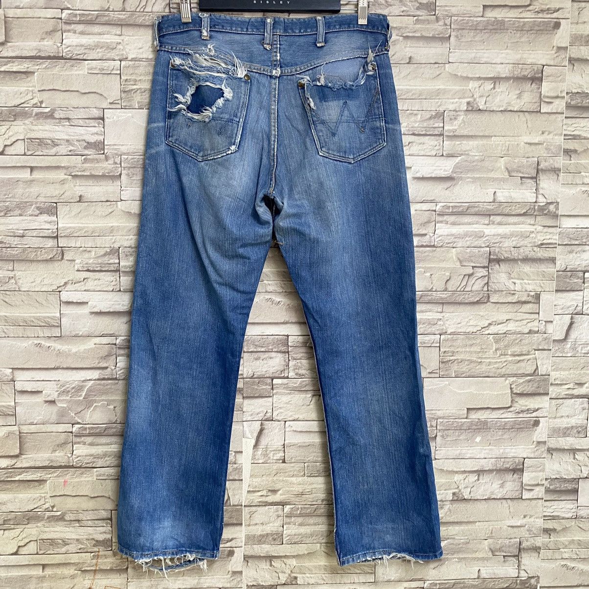 Wrangler Vintage 60s Wrangler Blue Bell Damage Jeans 32x29 Size US 32 / EU 48 - 12 Thumbnail