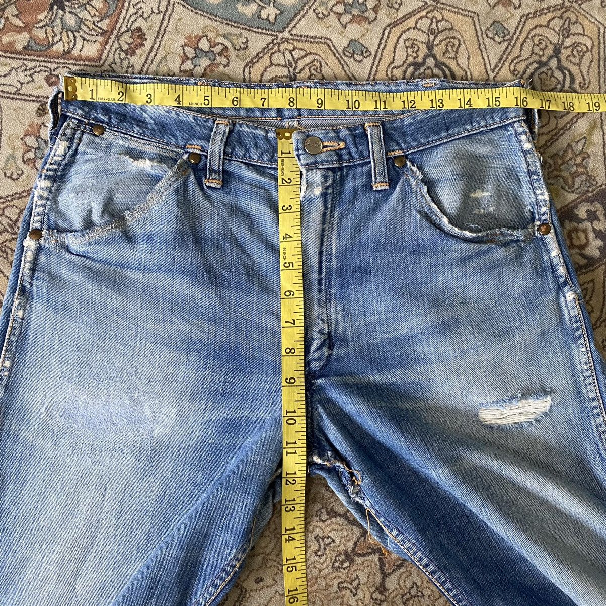 Wrangler Vintage 60s Wrangler Blue Bell Damage Jeans 32x29 Size US 32 / EU 48 - 23 Thumbnail
