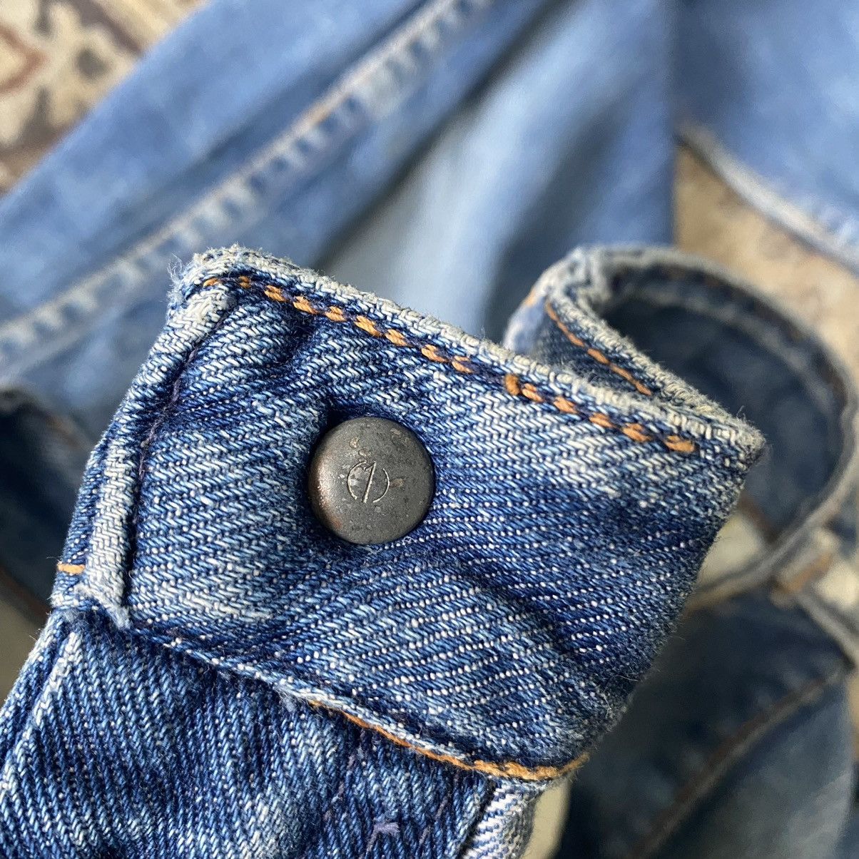 Wrangler Vintage 60s Wrangler Blue Bell Damage Jeans 32x29 Size US 32 / EU 48 - 22 Thumbnail