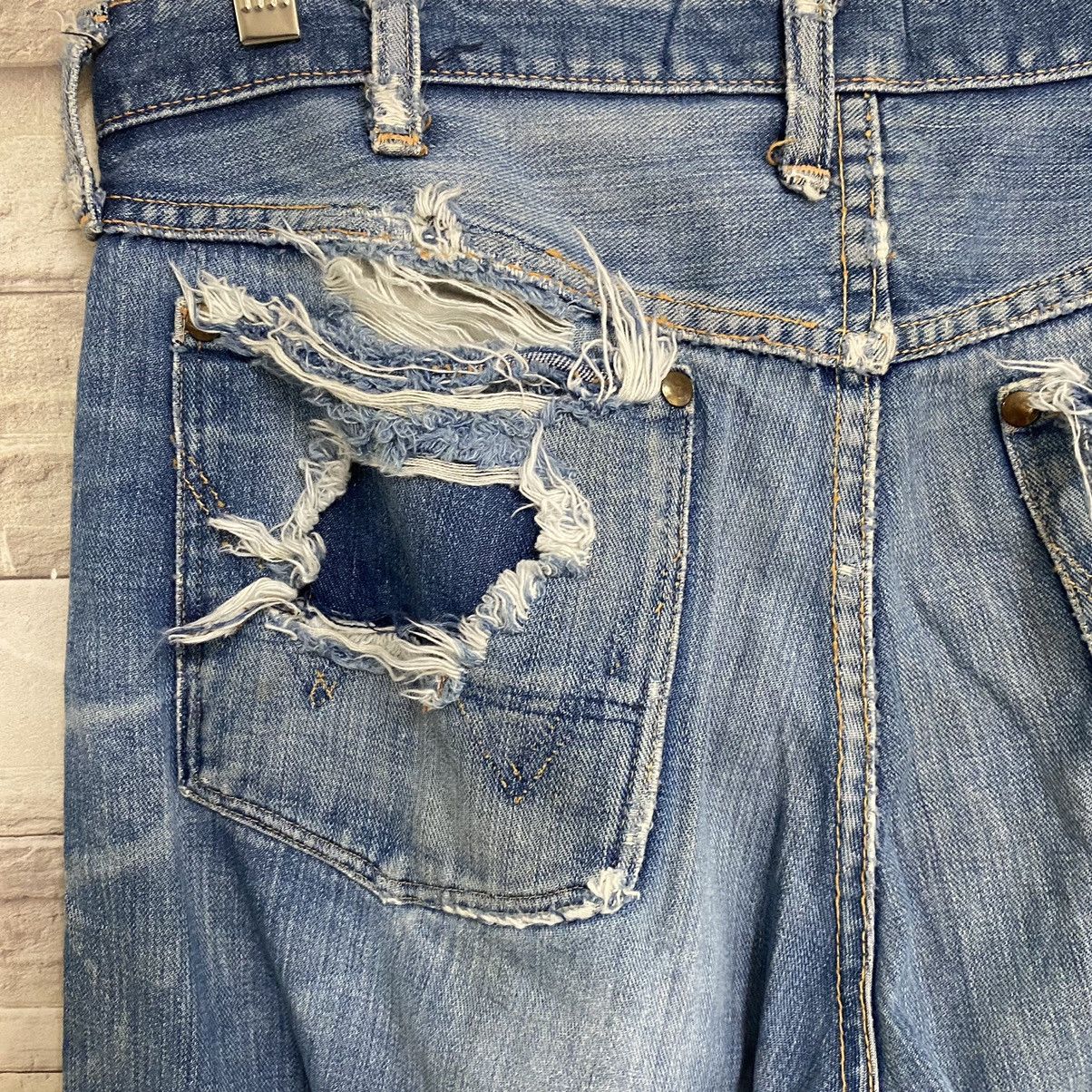 Wrangler Vintage 60s Wrangler Blue Bell Damage Jeans 32x29 Size US 32 / EU 48 - 18 Thumbnail