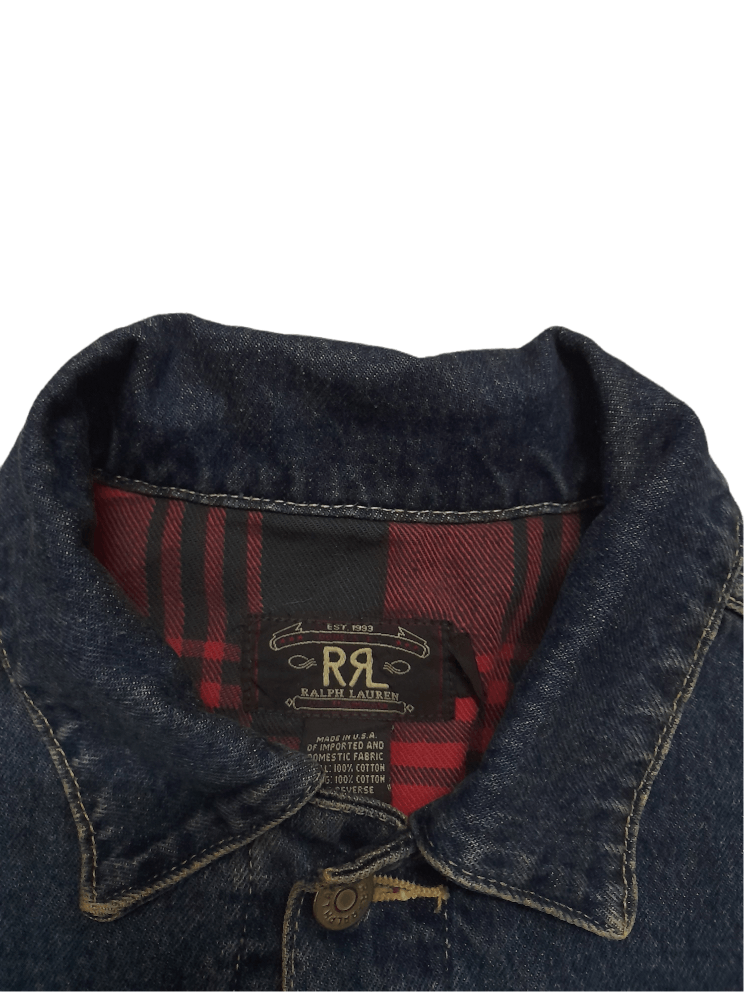 RRL Ralph Lauren 90s RRL Ralph Lauren Double Pocket Denim Jacket (E96) Size US S / EU 44-46 / 1 - 7 Thumbnail