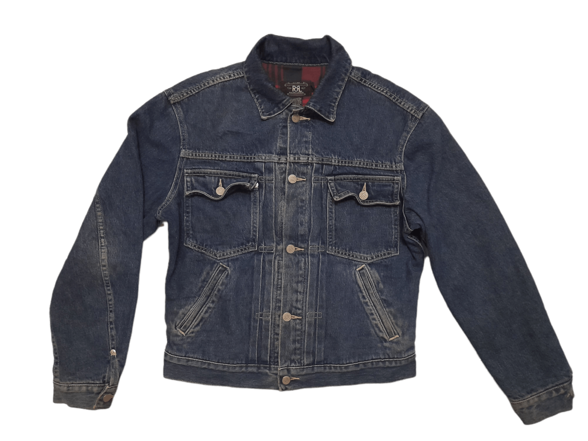 RRL Ralph Lauren 90s RRL Ralph Lauren Double Pocket Denim Jacket (E96) Size US S / EU 44-46 / 1 - 2 Thumbnail