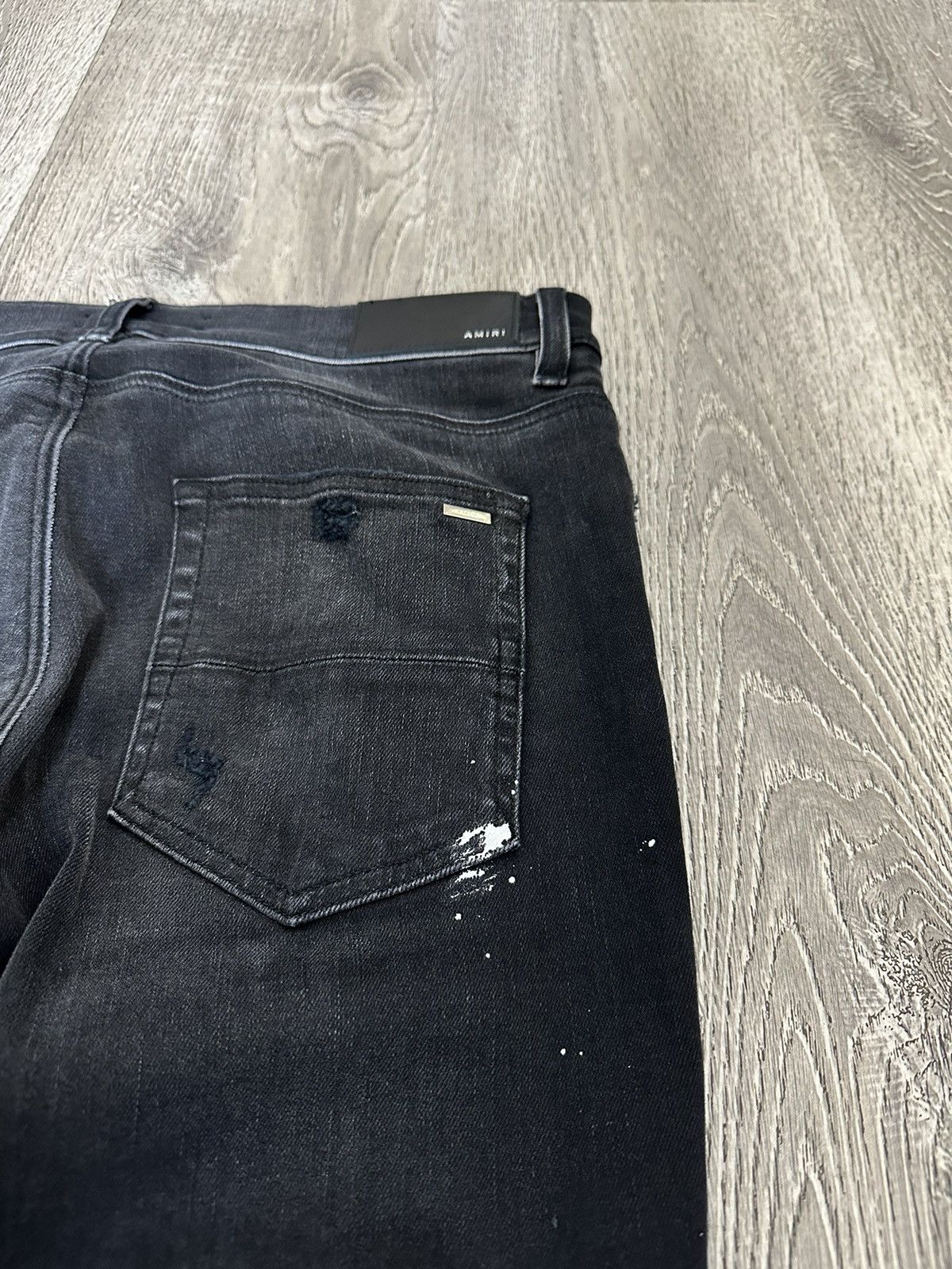 Amiri Amiri MX1 Plaid Denim Aged Black Size US 33 - 6 Thumbnail