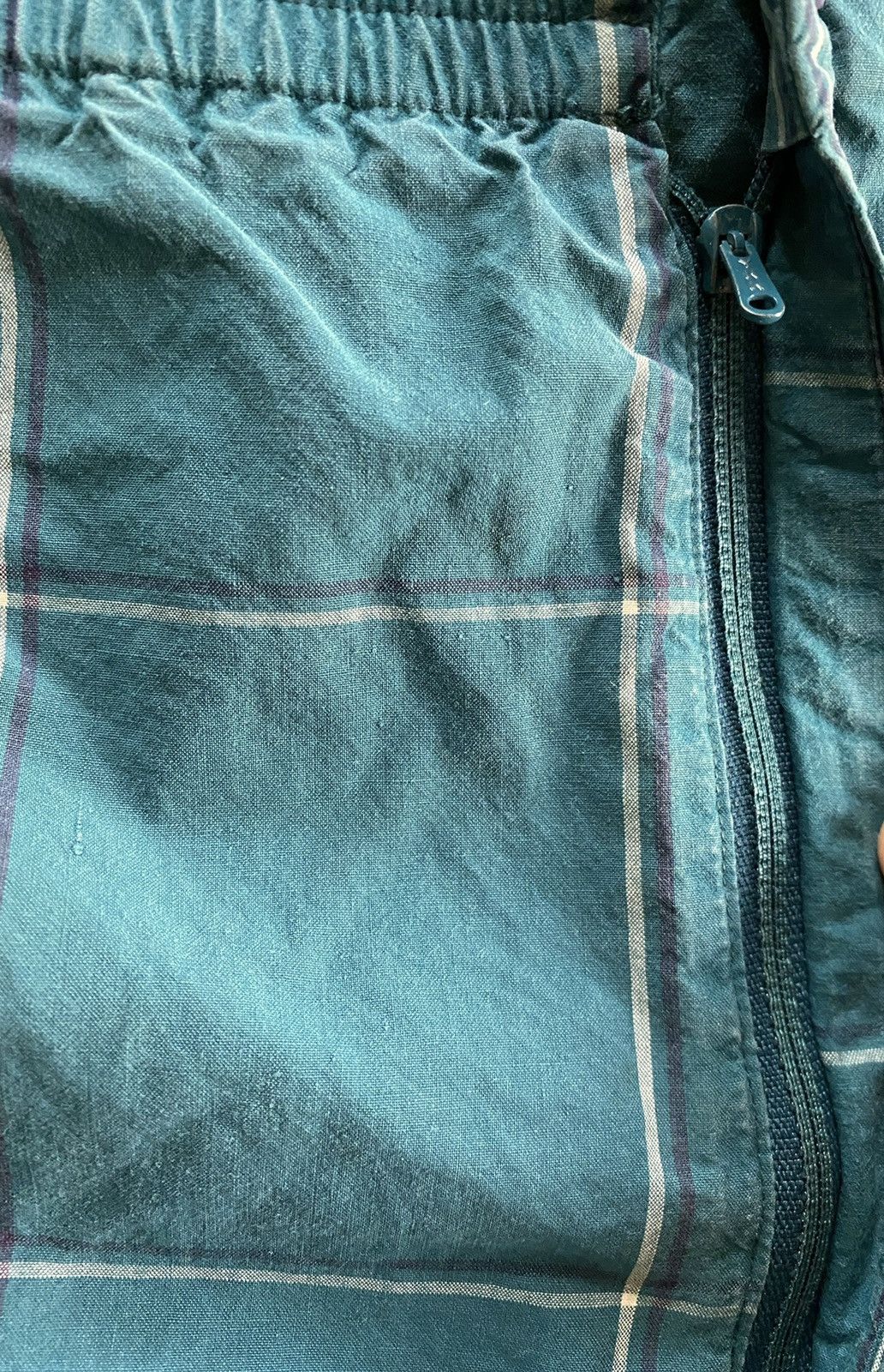Levi's Vintage 80’s Perry Ellis Levi’s Plaid Distressed Shorts Size US 35 - 3 Thumbnail