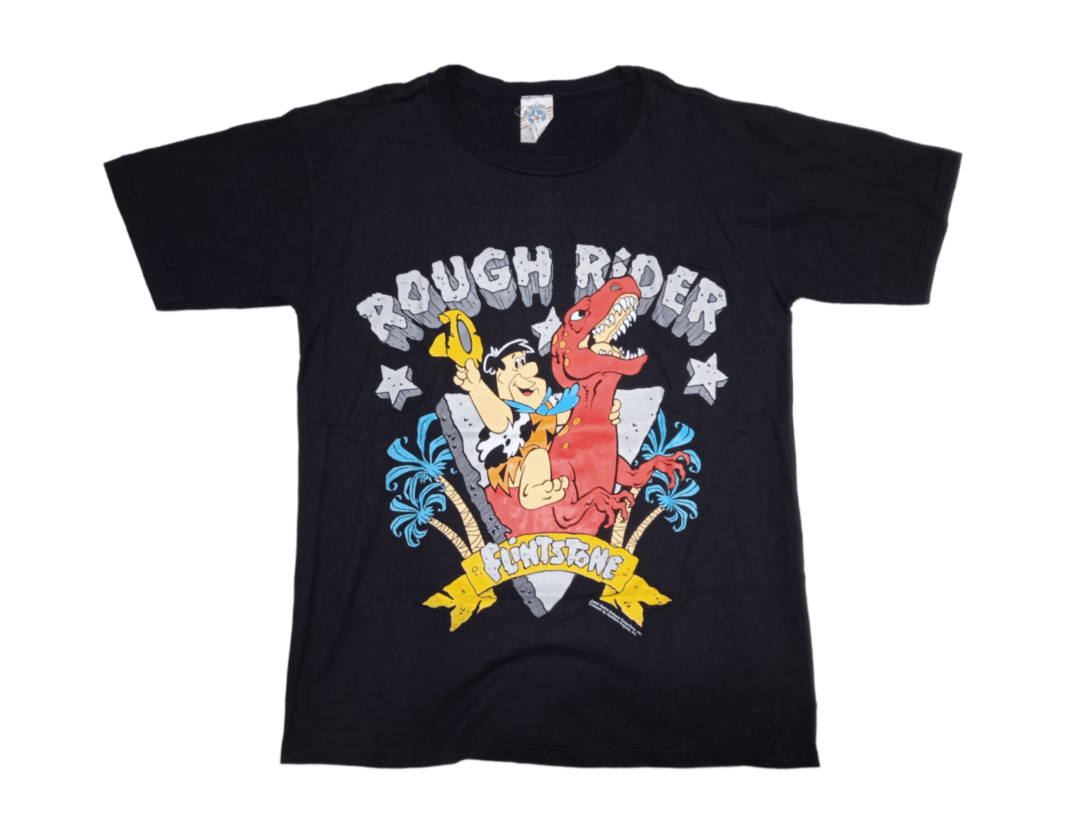 Warner Bros Vintage 90s Flintstones 1990 T-Shirt 70s 80s Size US L / EU 52-54 / 3 - 1 Thumbnail