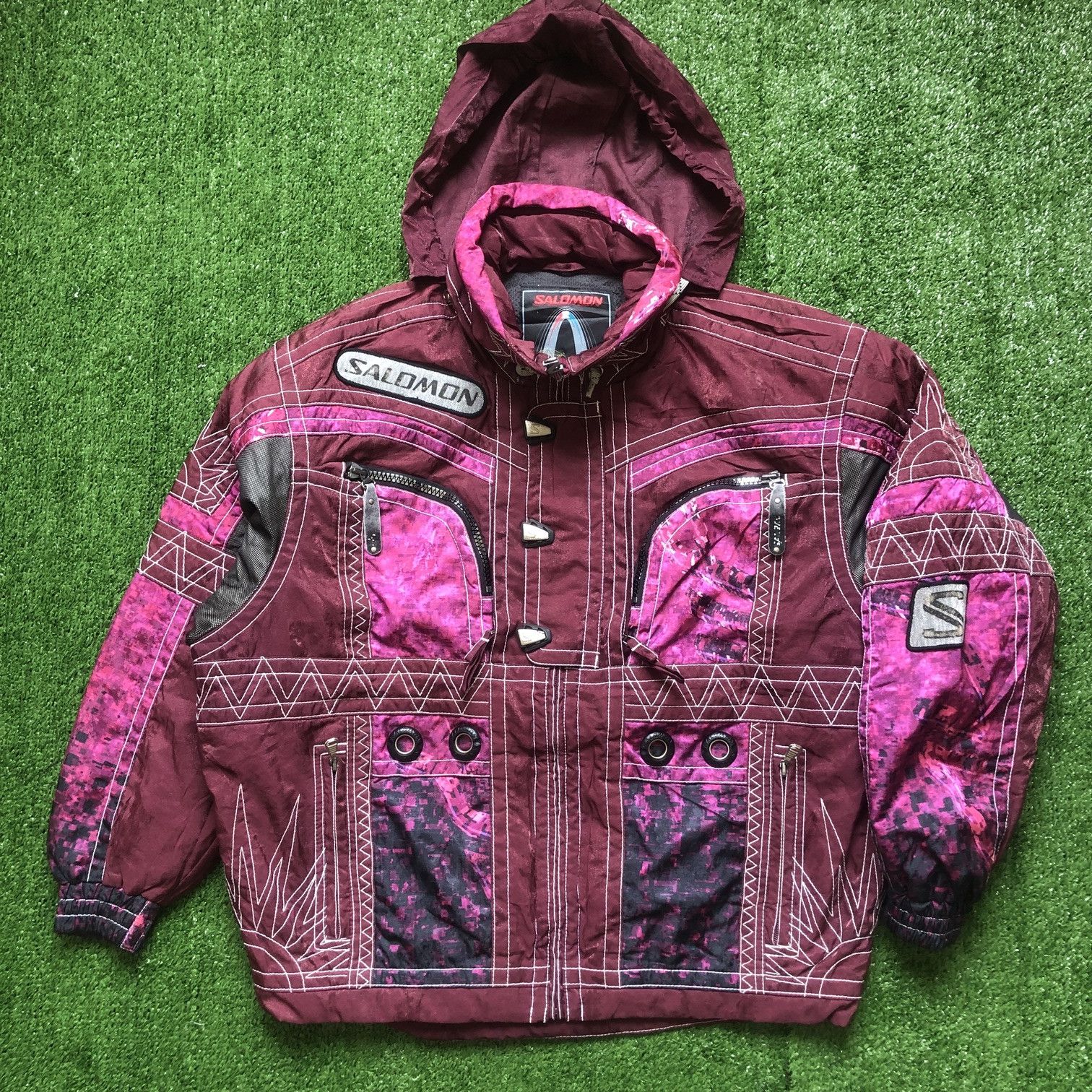 Salomon Vintage Salomon Ski Wear Winter Bombers Jacket Size US S / EU 44-46 / 1 - 3 Thumbnail
