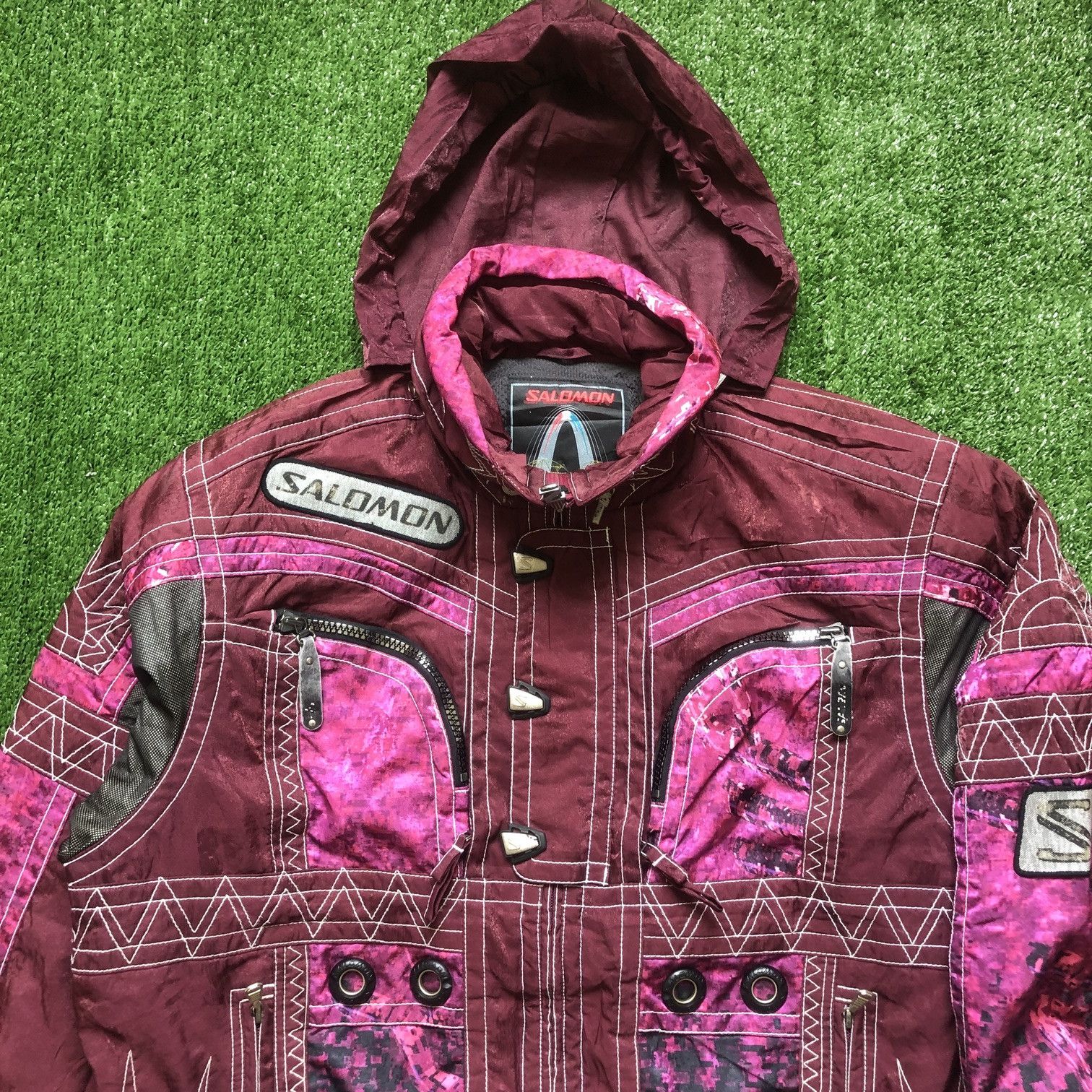 Salomon Vintage Salomon Ski Wear Winter Bombers Jacket Size US S / EU 44-46 / 1 - 4 Thumbnail