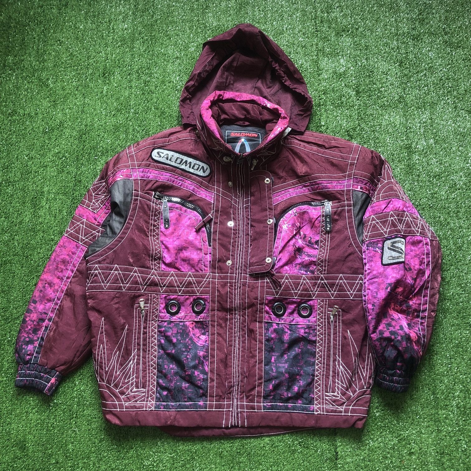 Salomon Vintage Salomon Ski Wear Winter Bombers Jacket Size US S / EU 44-46 / 1 - 2 Thumbnail