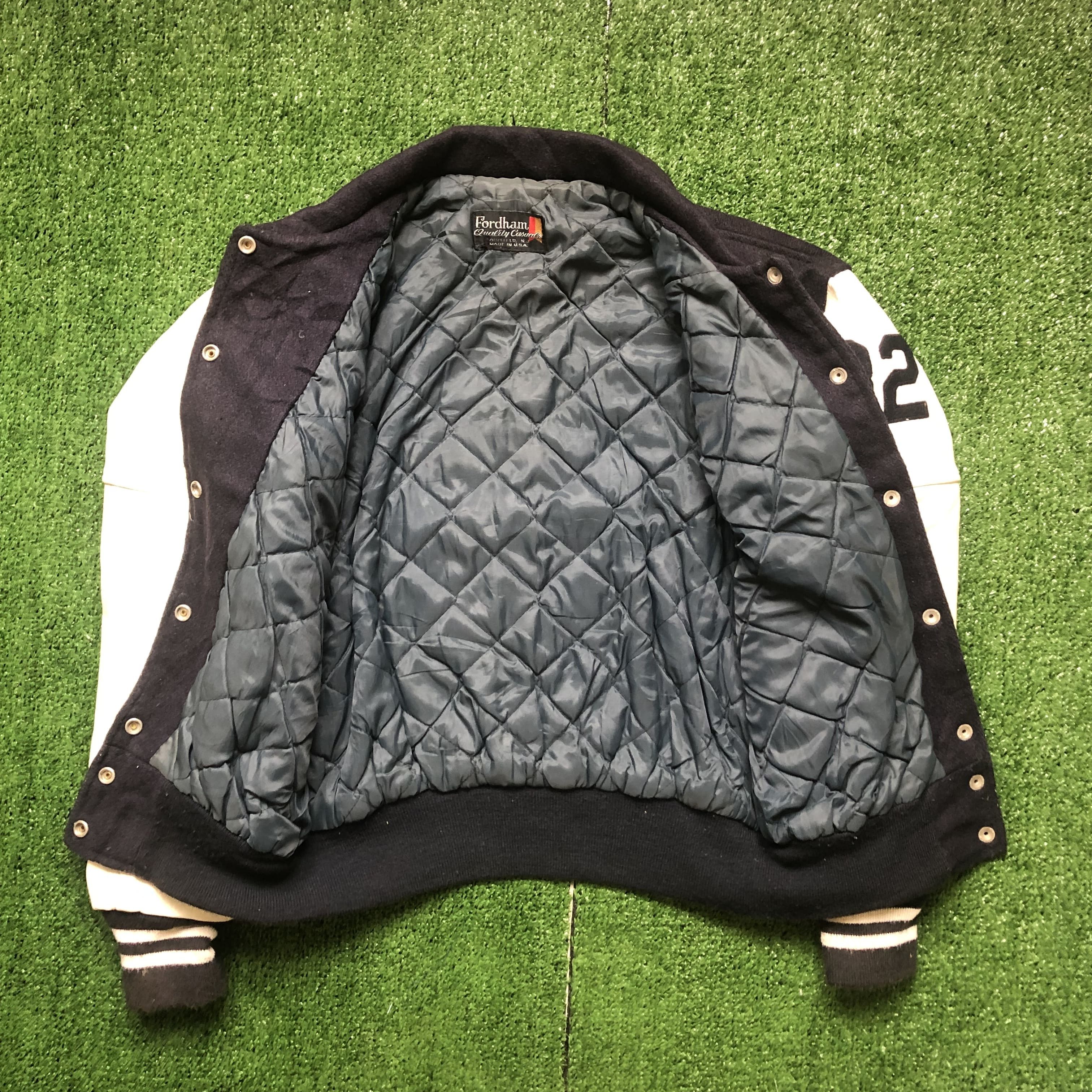 Vintage Vintage St. Hugh's Leather Sleeve Letterman Jacket Size US M / EU 48-50 / 2 - 10 Thumbnail