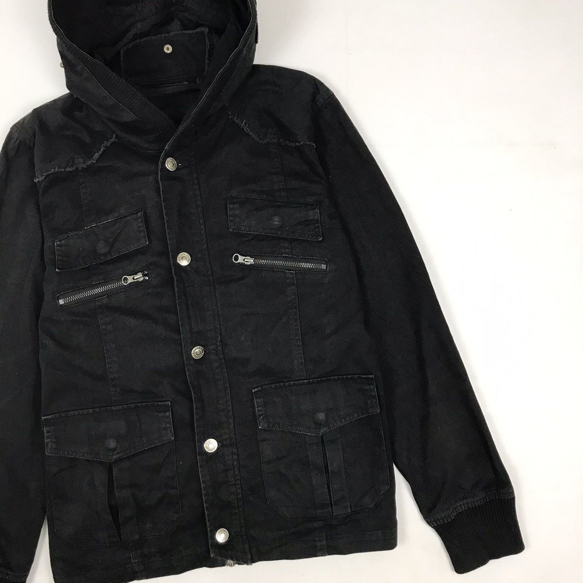Japanese Brand × Vintage Vintage Tactical pocket hoodie jacket Size US M / EU 48-50 / 2 - 3 Thumbnail
