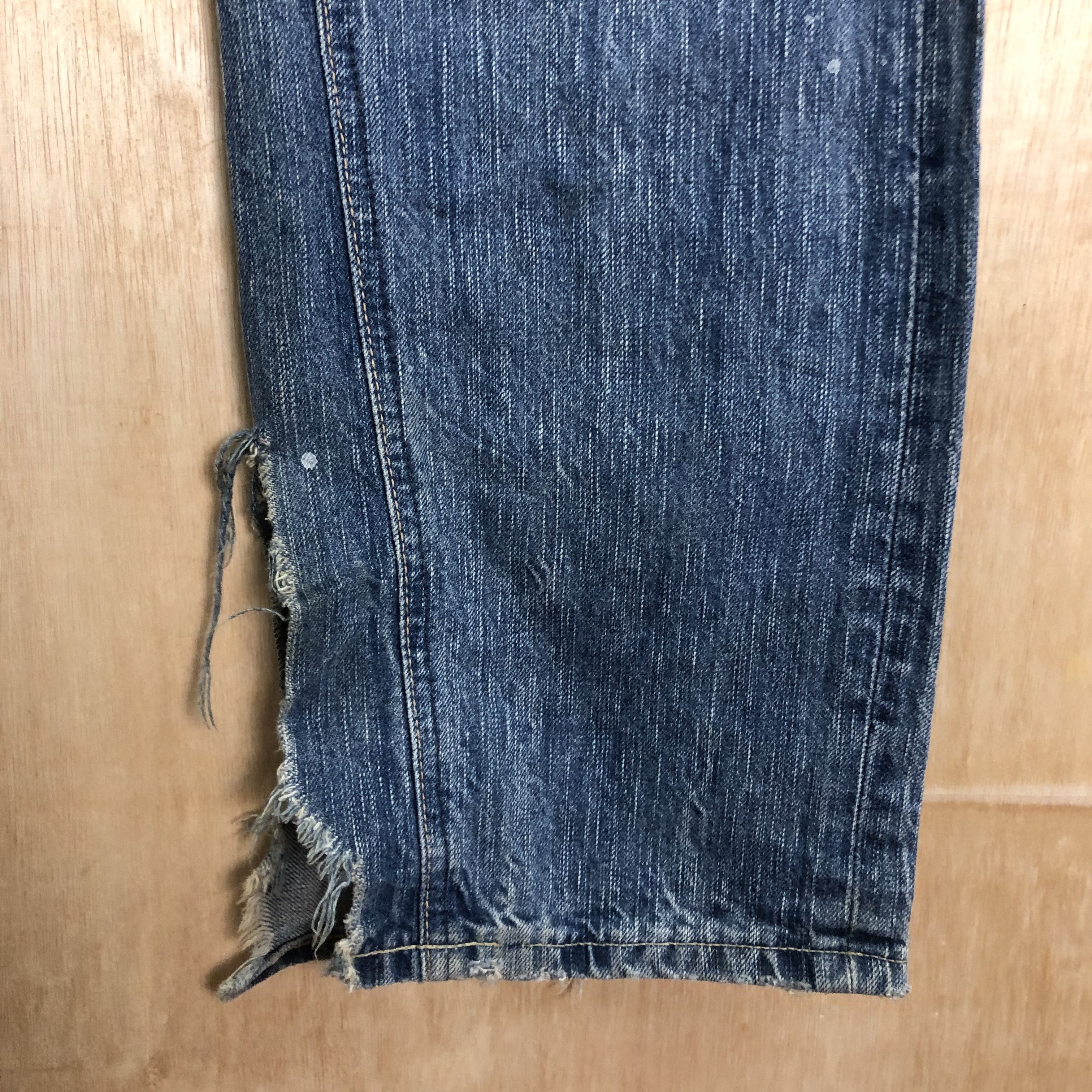 Edwin DL Edwin Blue Trip Distressed Blue Denim pants #c006 Size US 31 - 5 Thumbnail