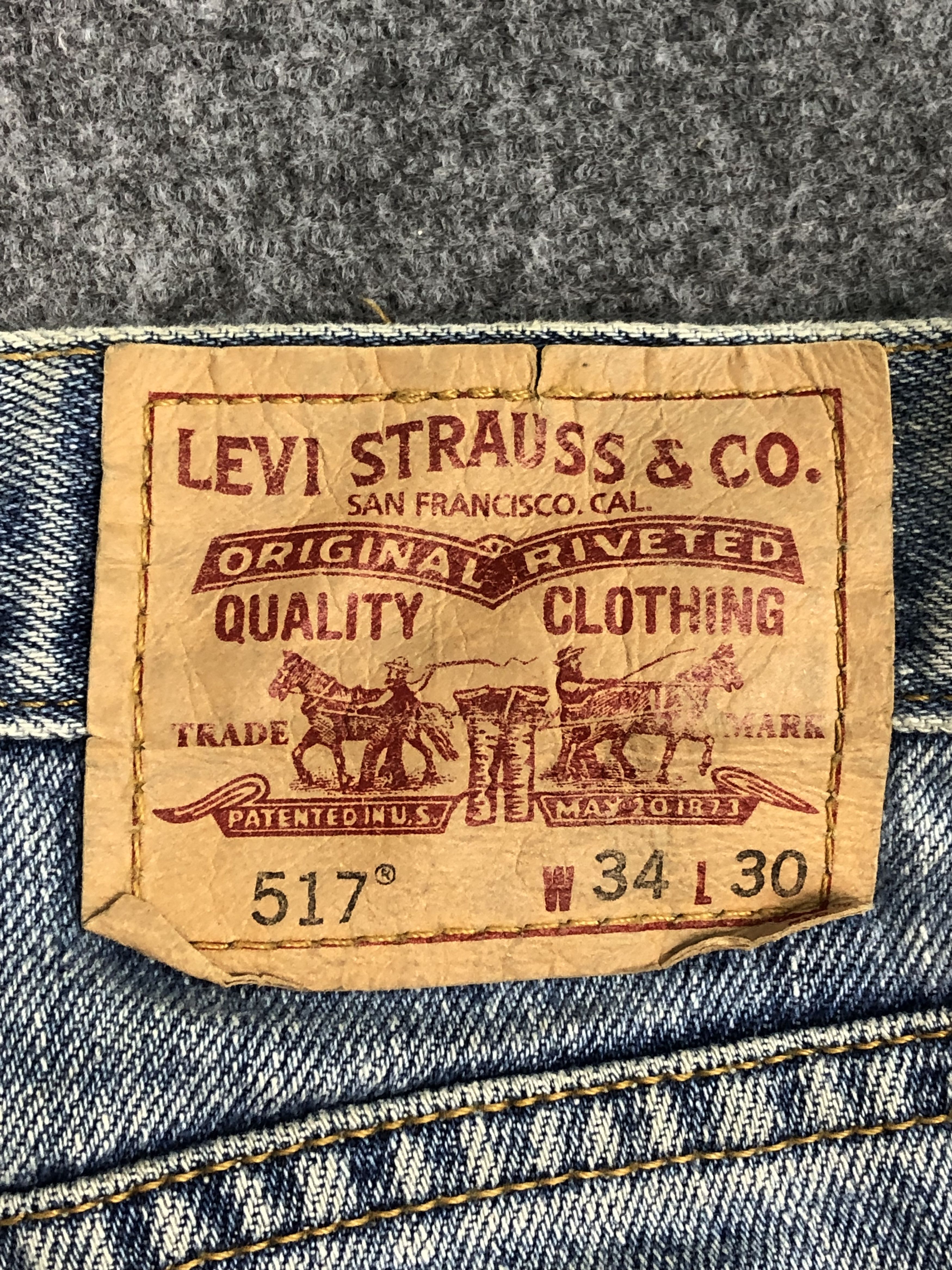 Levi's × Vintage Vintage Levis 517 Flared Boot Cut Faded Blue Jeans DP0473 Size US 36 / EU 52 - 5 Thumbnail