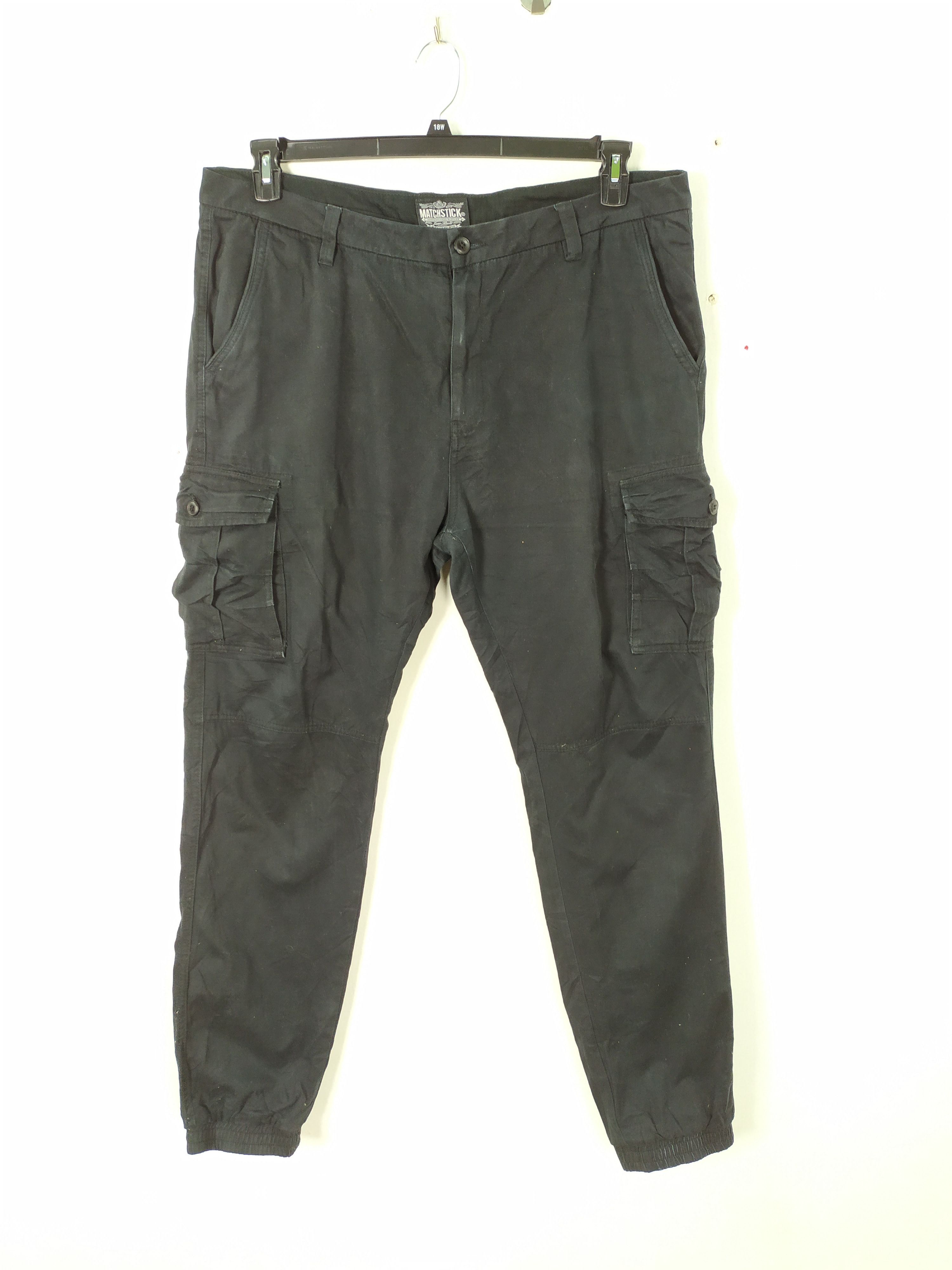 Designer × Vintage BIG SIZE 💥MATCHSTICK CARGO PANTS/TACTICAL PANTS WAIST 40 Size US 40 / EU 56 - 4 Thumbnail