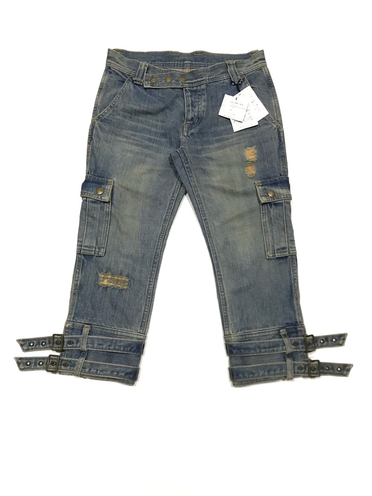 Hysteric Glamour New Bondage Cargo Cropped Denim Size US 30 / EU 46 - 1 Thumbnail
