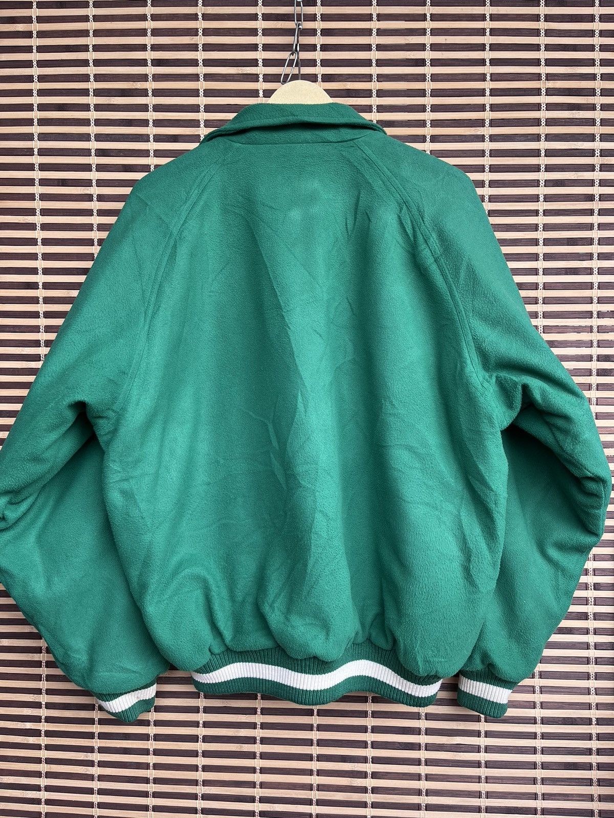 Adidas × Vintage Vintage Adidas Descente Green Varsity Jacket Japan Size US XL / EU 56 / 4 - 2 Thumbnail