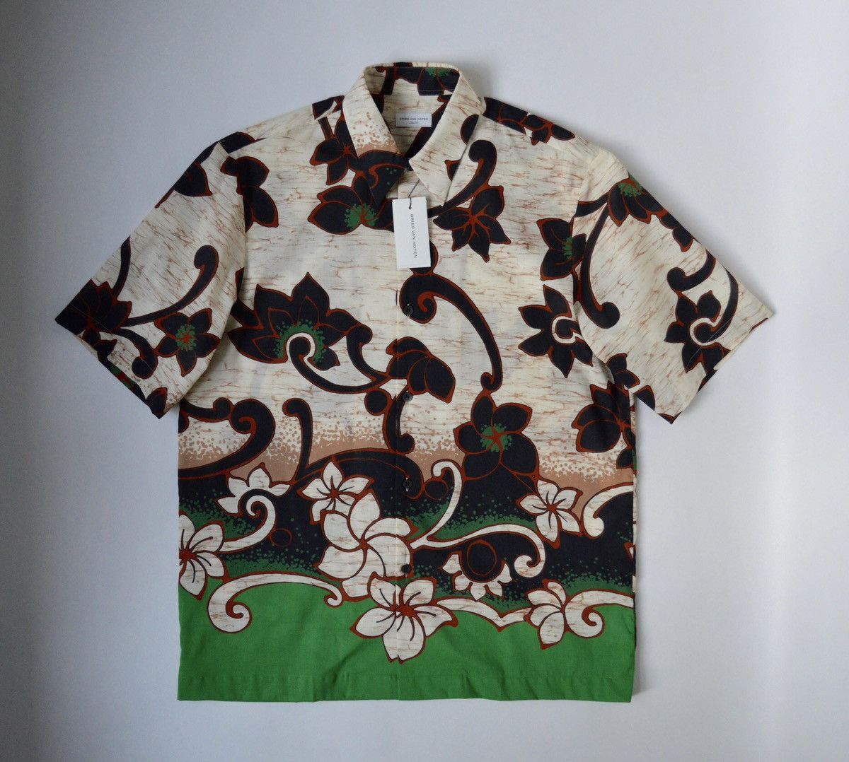 Dries Van Noten A/W 20 Hawaiian Floral Shirt Size US L / EU 52-54 / 3 - 11 Thumbnail
