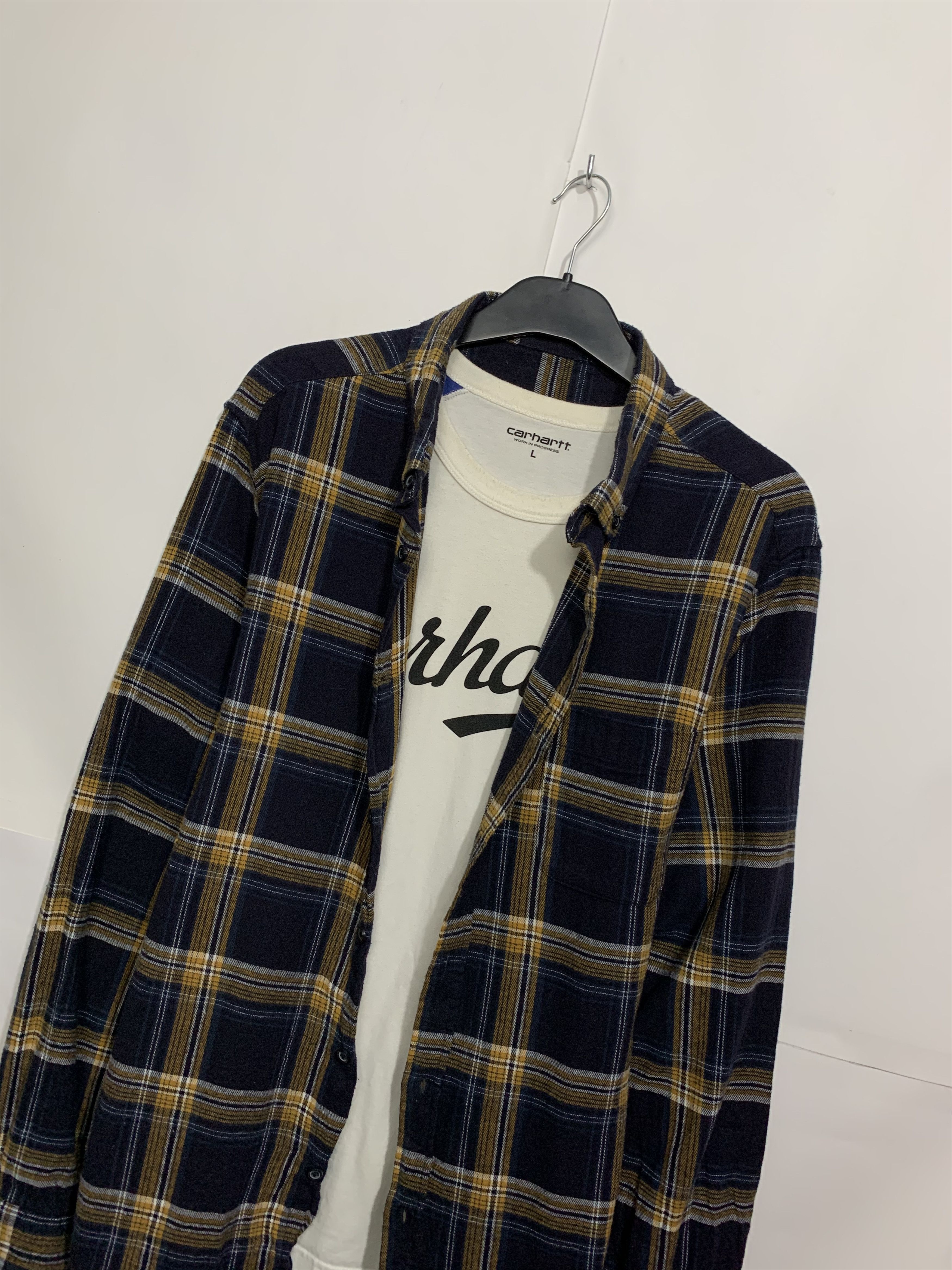 Flannel × Vintage Vintage Flannel Plaid Shirt Travis style Size US L / EU 52-54 / 3 - 1 Thumbnail