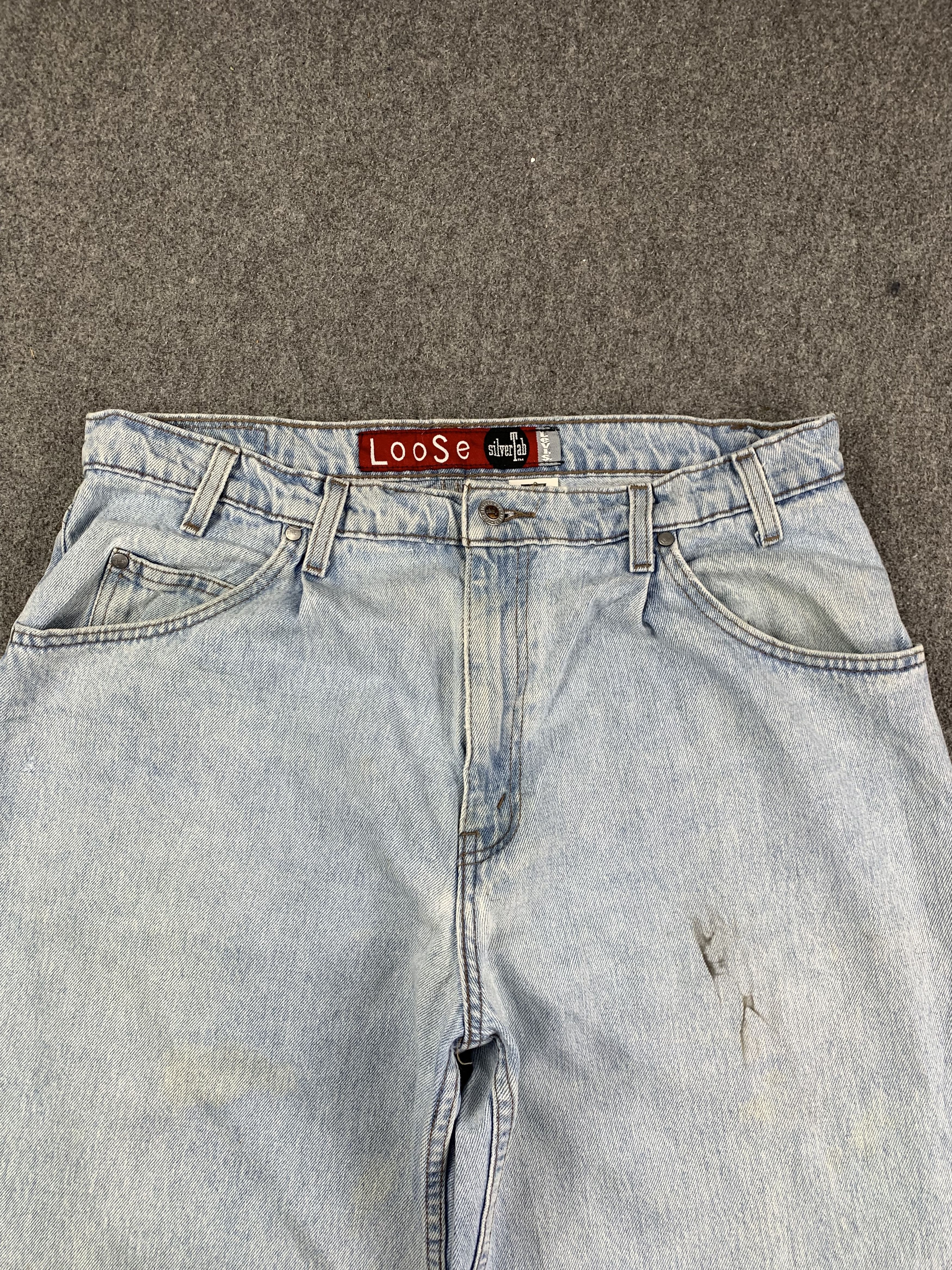 Levi's × Vintage Vintage 90s Levis Silvertab Light Wash Jeans Size US 34 / EU 50 - 2 Thumbnail