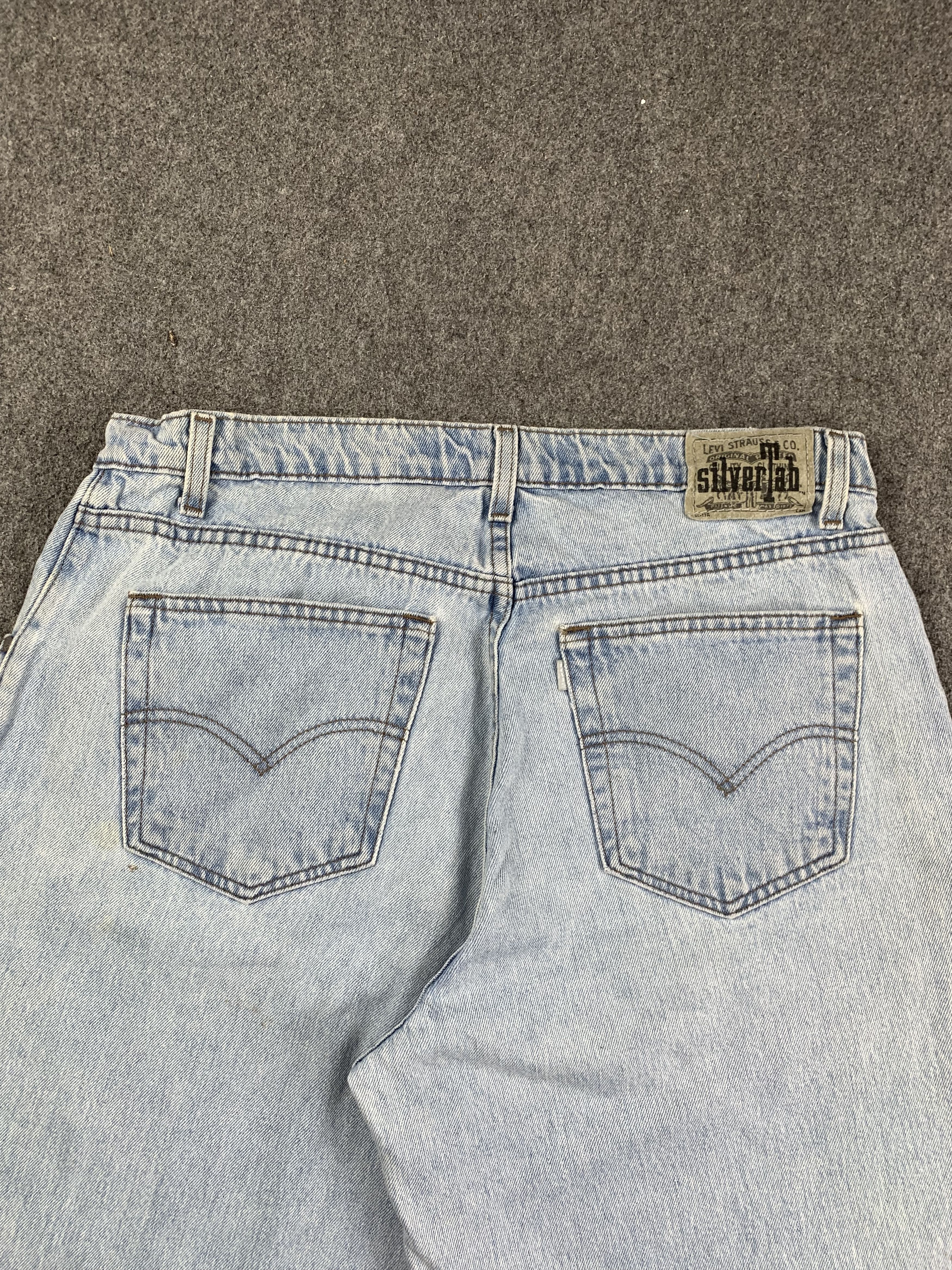 Levi's × Vintage Vintage 90s Levis Silvertab Light Wash Jeans Size US 34 / EU 50 - 4 Thumbnail