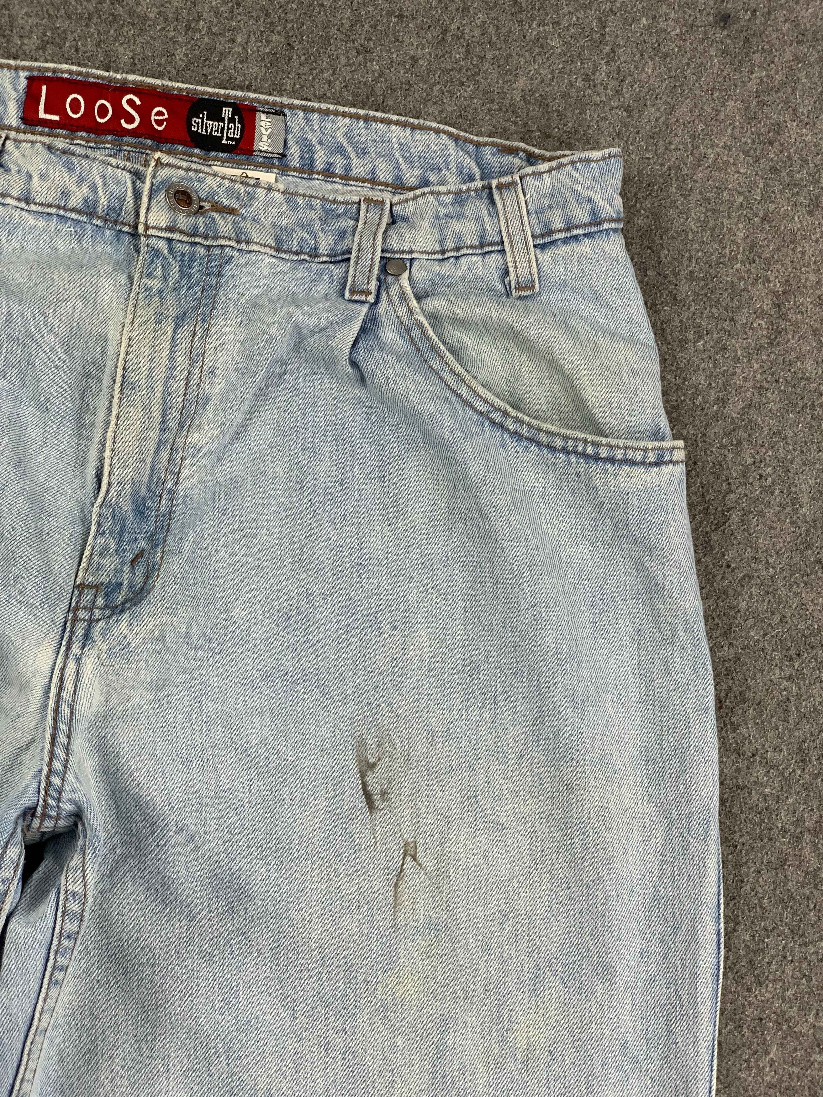 Levi's × Vintage Vintage 90s Levis Silvertab Light Wash Jeans Size US 34 / EU 50 - 8 Thumbnail