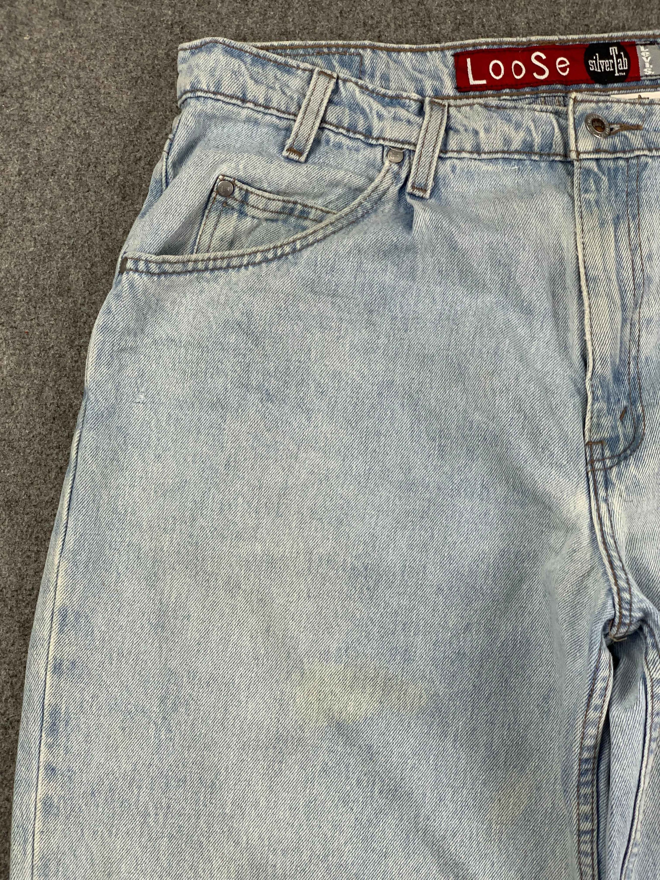 Levi's × Vintage Vintage 90s Levis Silvertab Light Wash Jeans Size US 34 / EU 50 - 9 Thumbnail