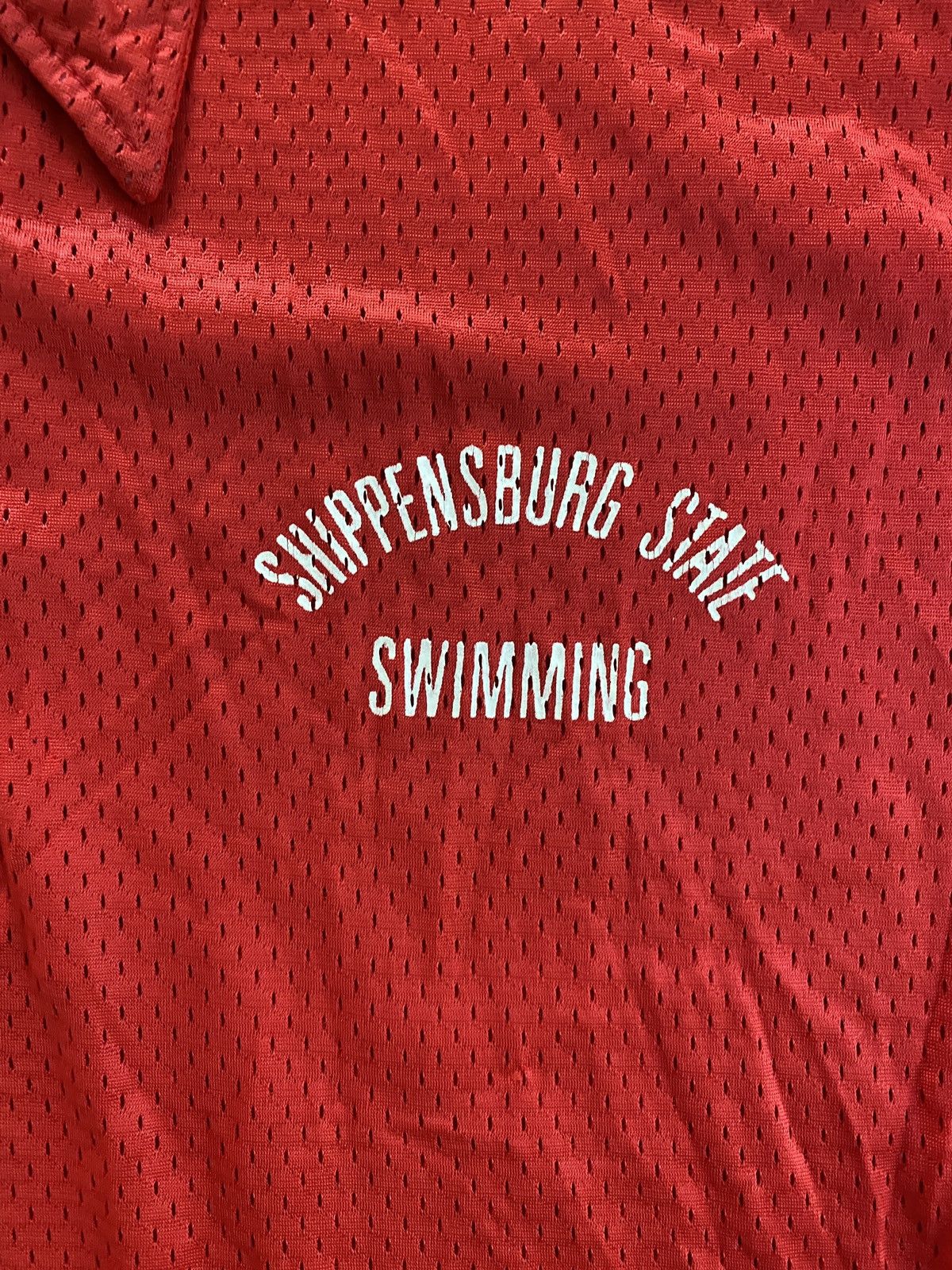 Champion Vintage 70’s Shippensburg State Swim Champion Mesh Polo Size US L / EU 52-54 / 3 - 3 Thumbnail
